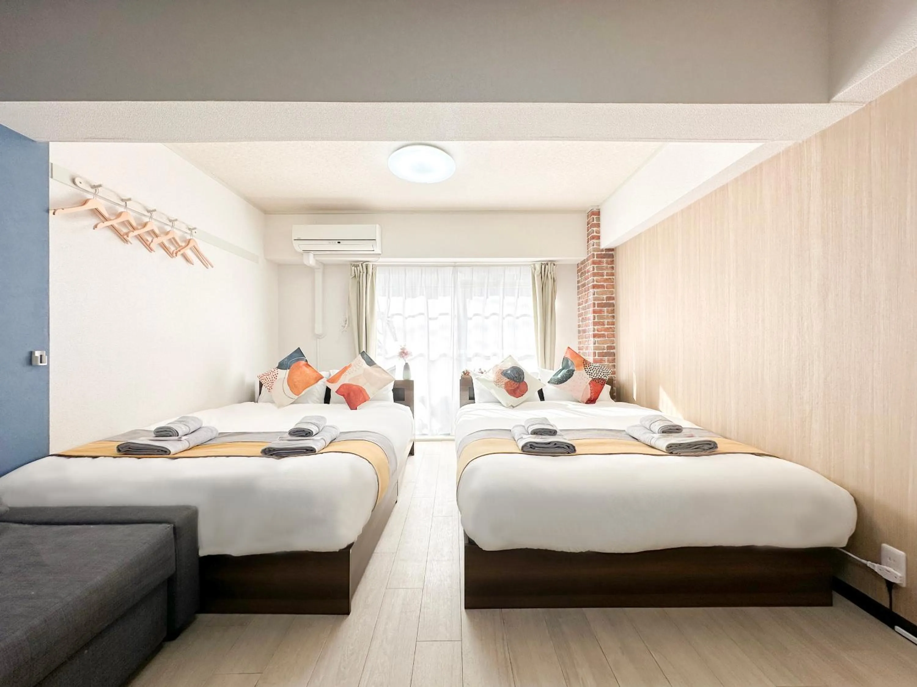 Bed in nestay apartment tokyo otsuka