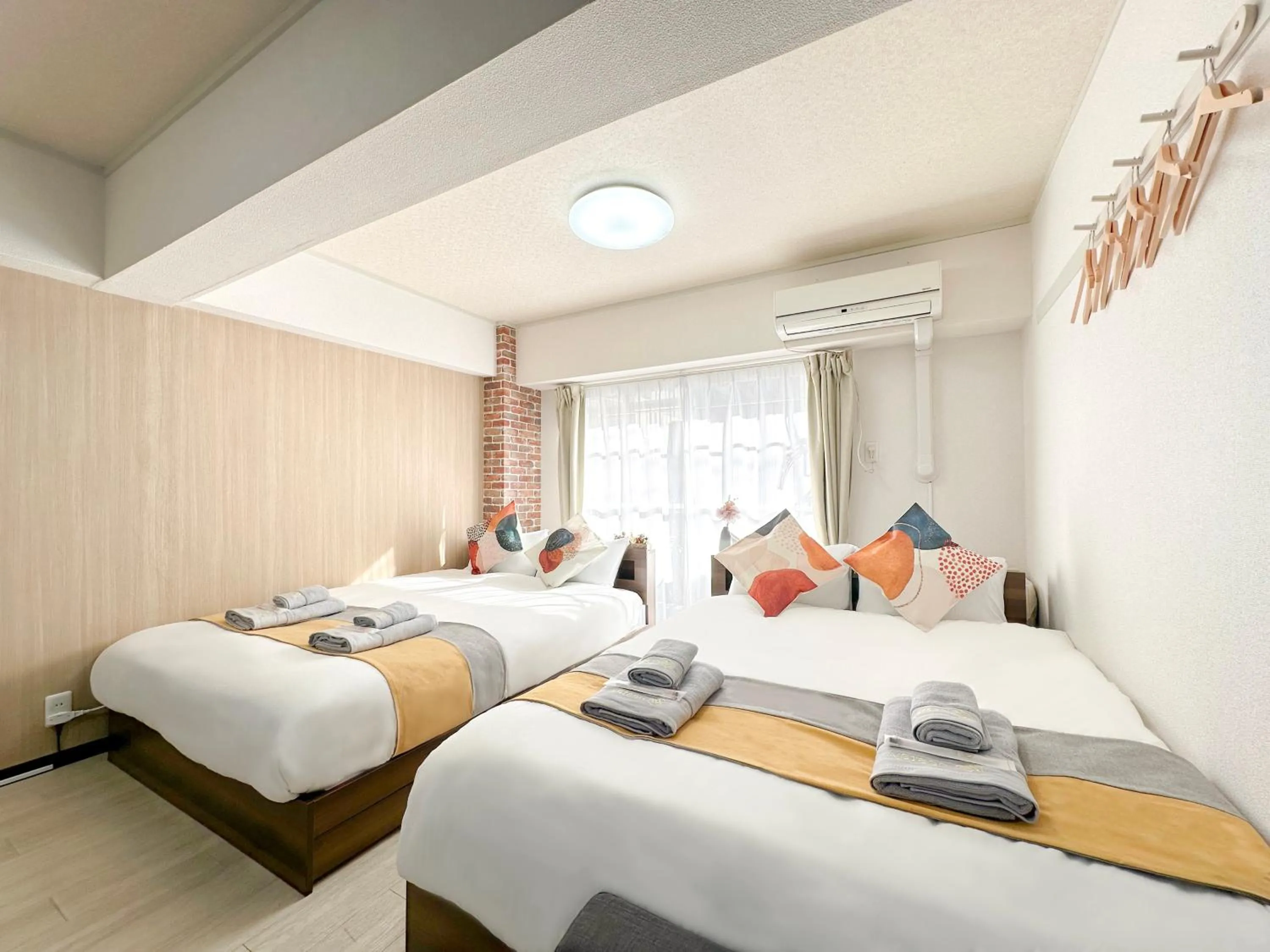 Bed in nestay apartment tokyo otsuka