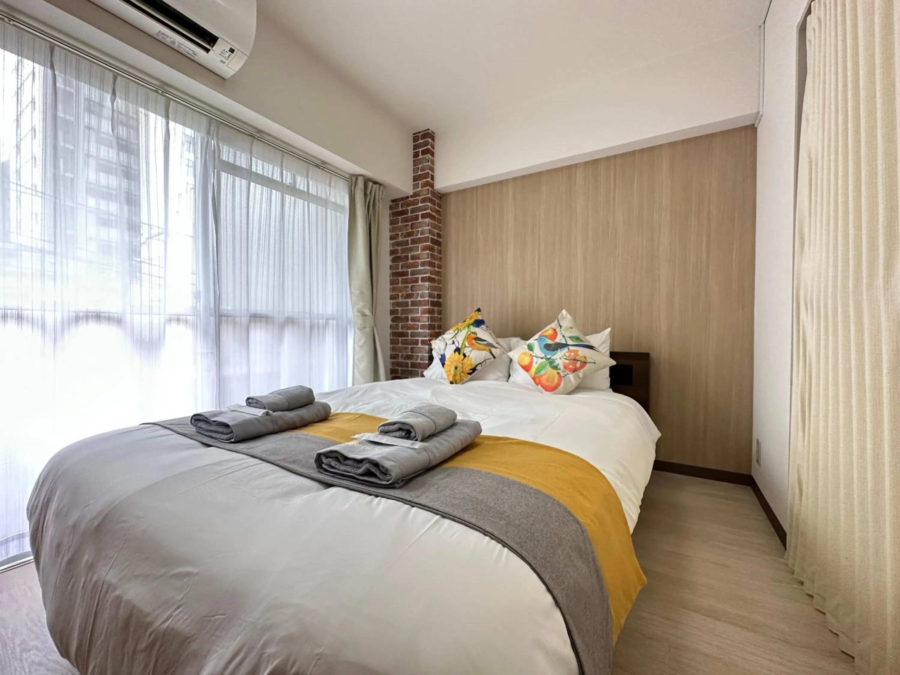 Bed in nestay apartment tokyo otsuka