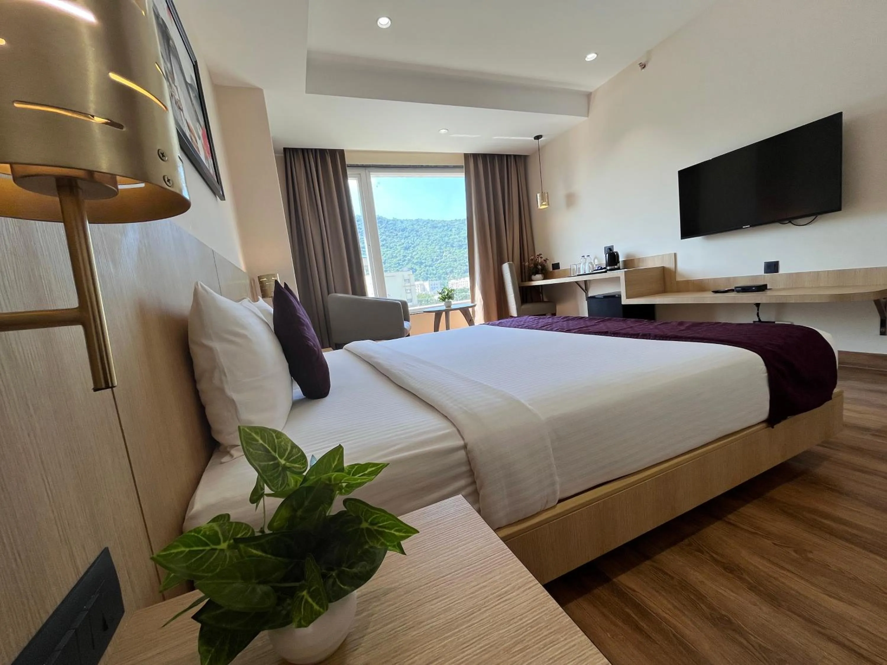 View (from property/room), Bed in Sachika Hotels, Guwahati