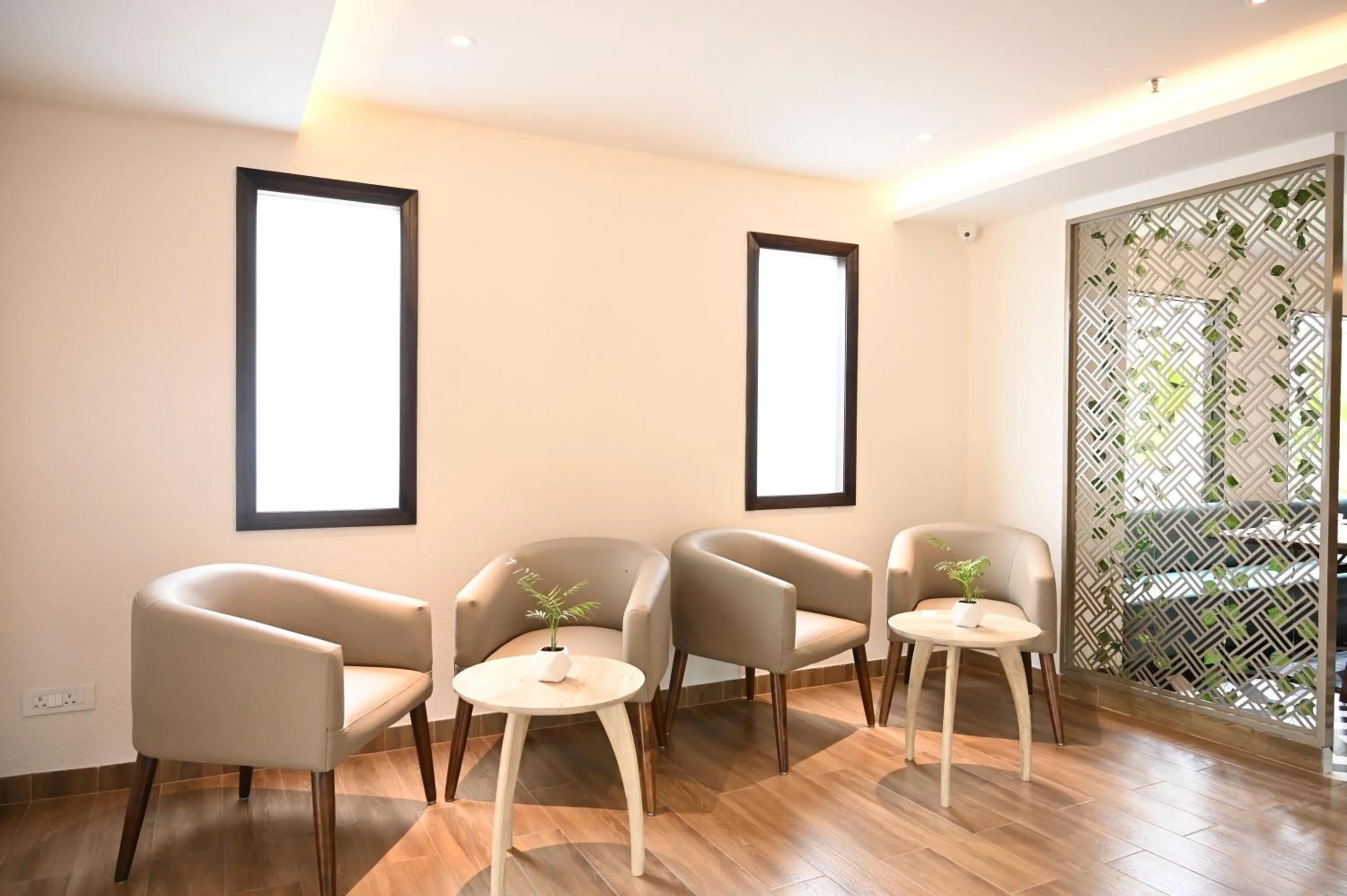 Seating area in Sachika Hotels, Guwahati