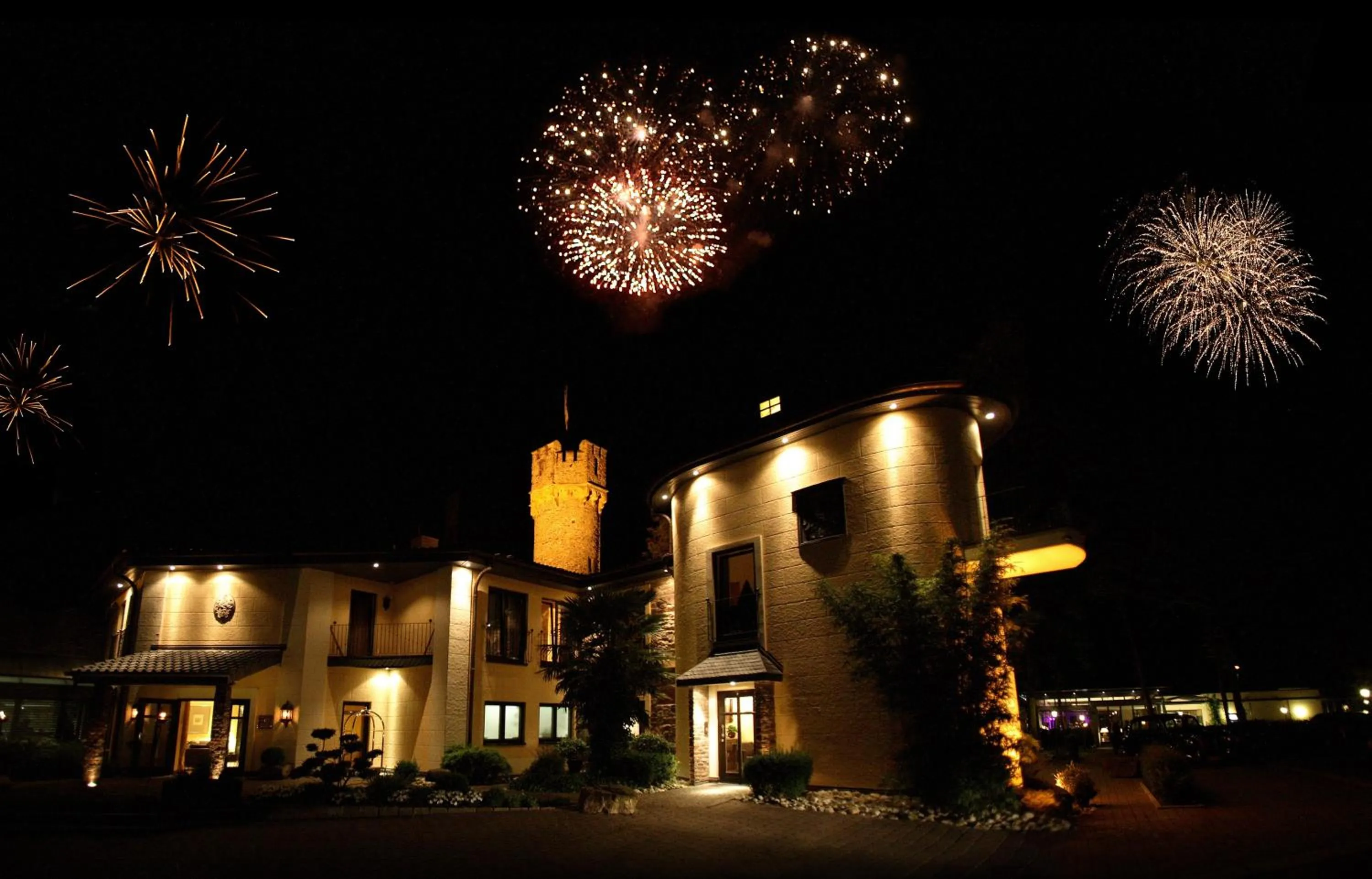 Property building in Relais & Châteaux Hotel Burg Schwarzenstein