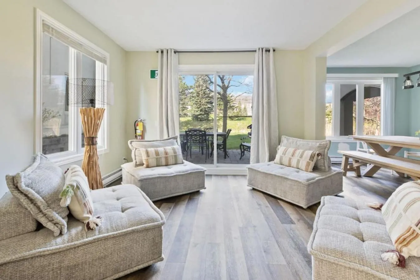 Living room in 3BR Bright Mountain View Condo at Blue on Monterra