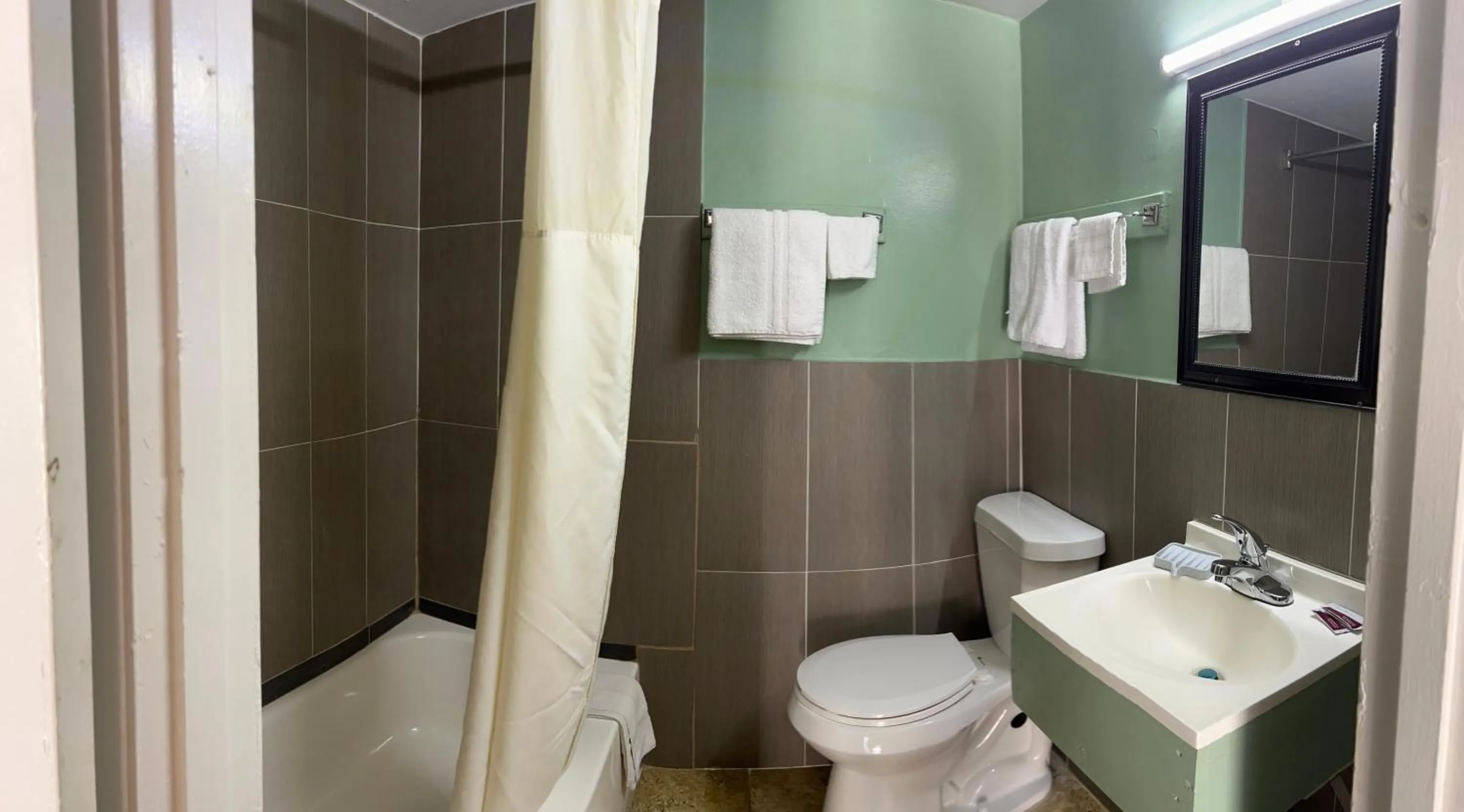 Shower in Town & Country Motel