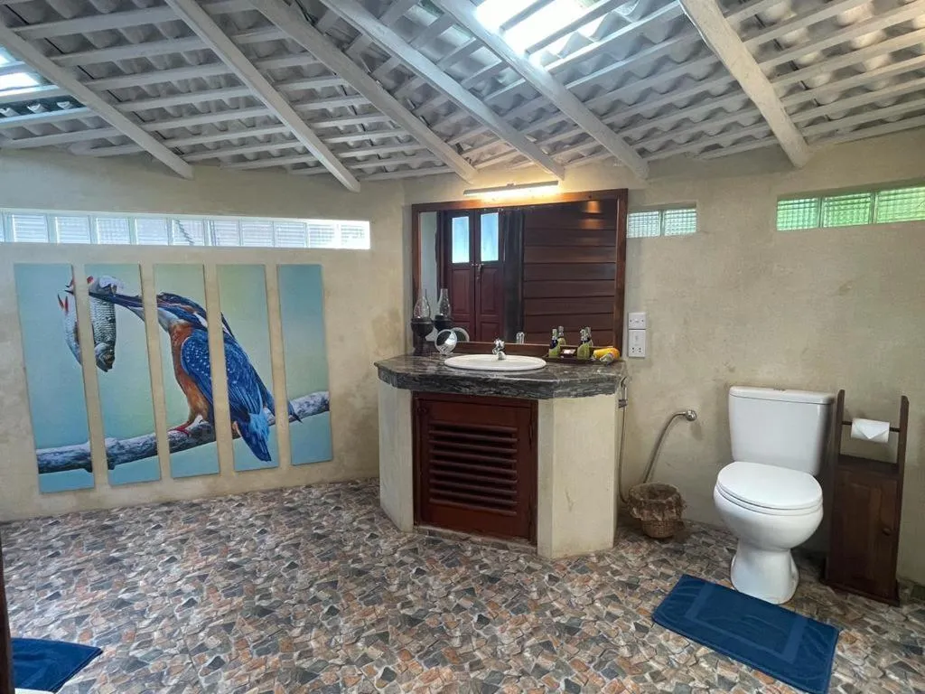 Toilet in Rockside Cabanas Hotel