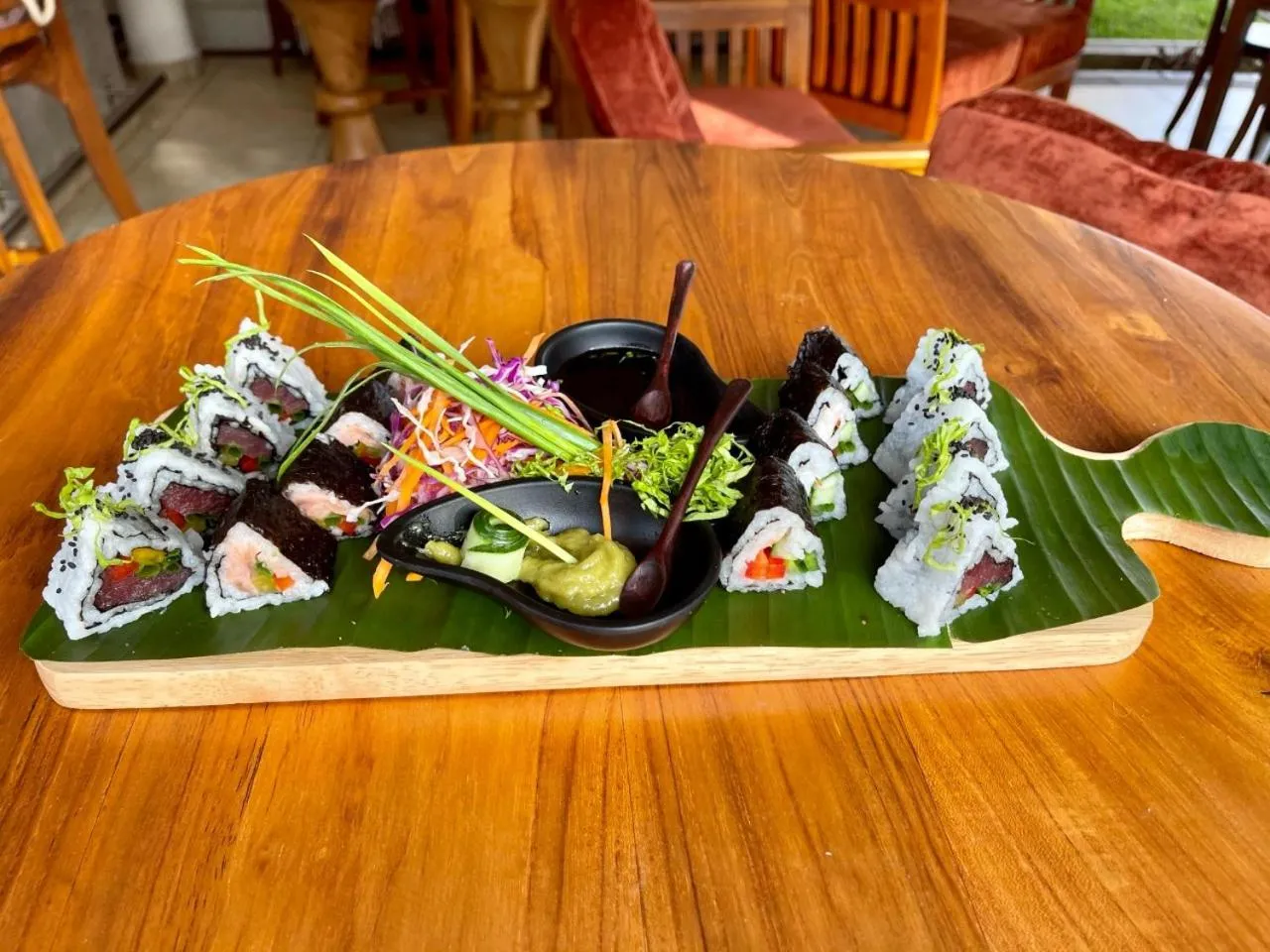 Food in Rockside Cabanas Hotel