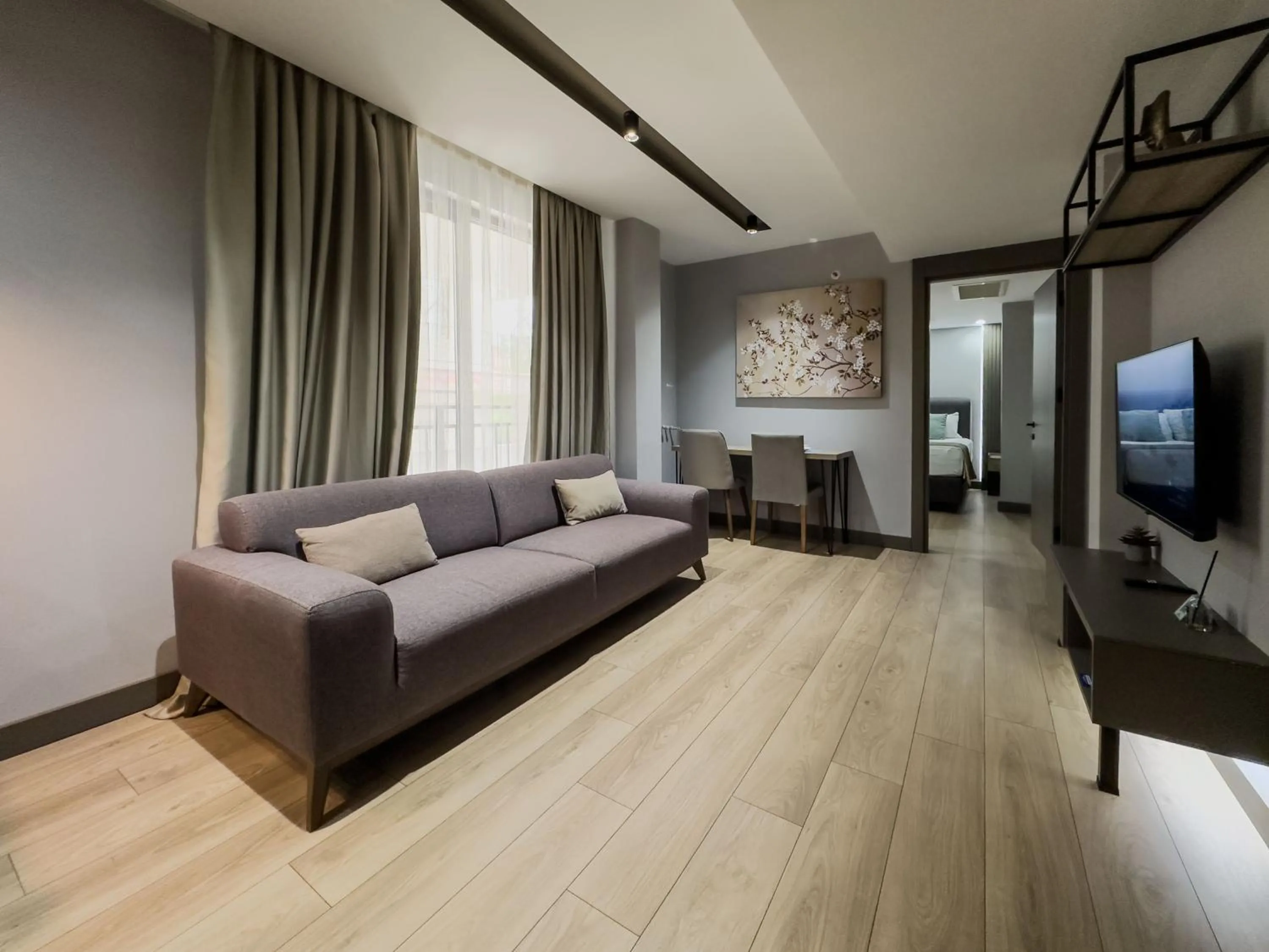 Living room in Leaf River Suites