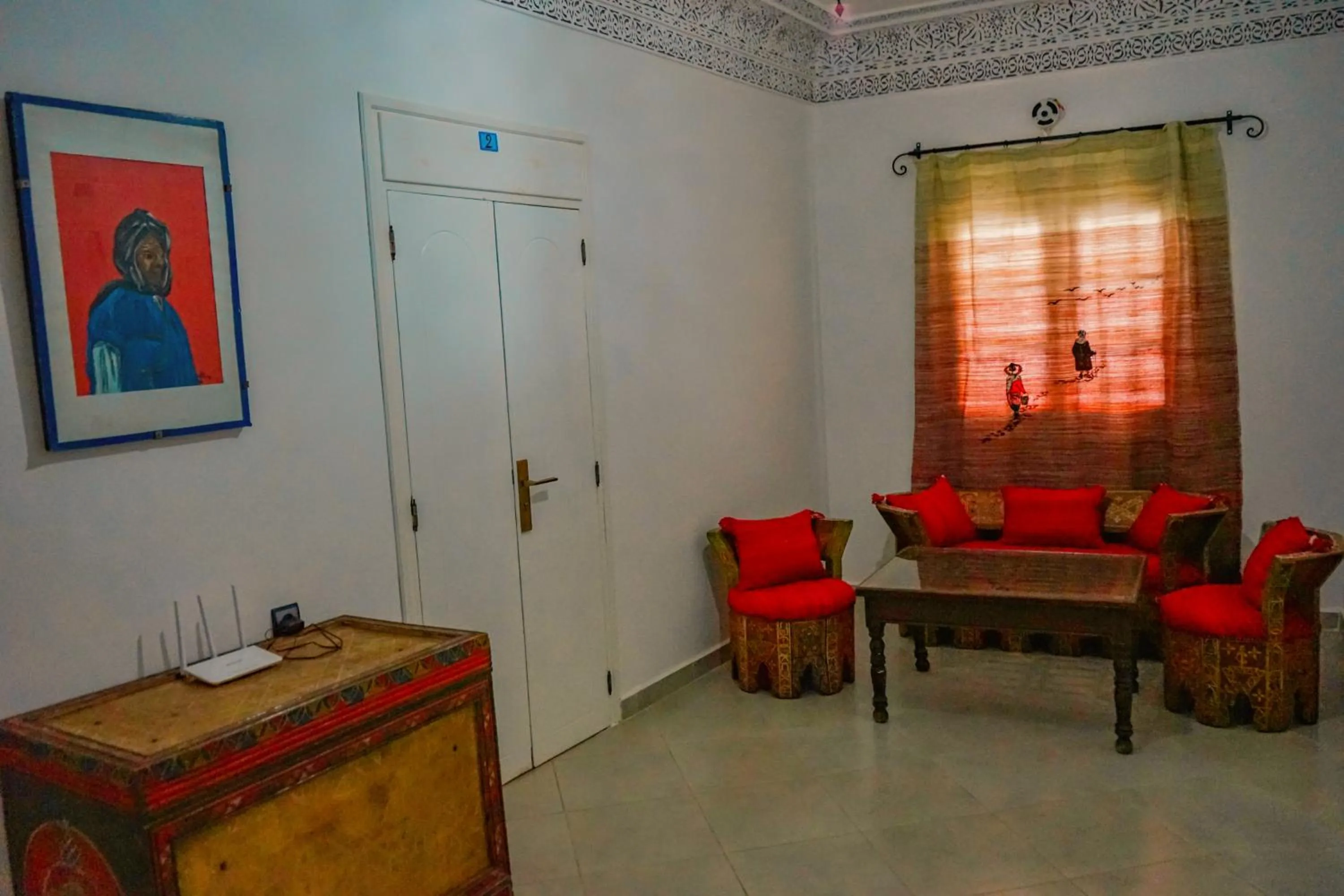 Seating area in Hotel Marrakech