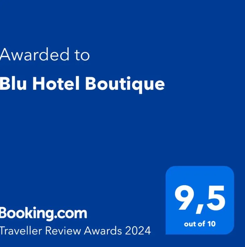Certificate/Award in Blu Hotel Boutique