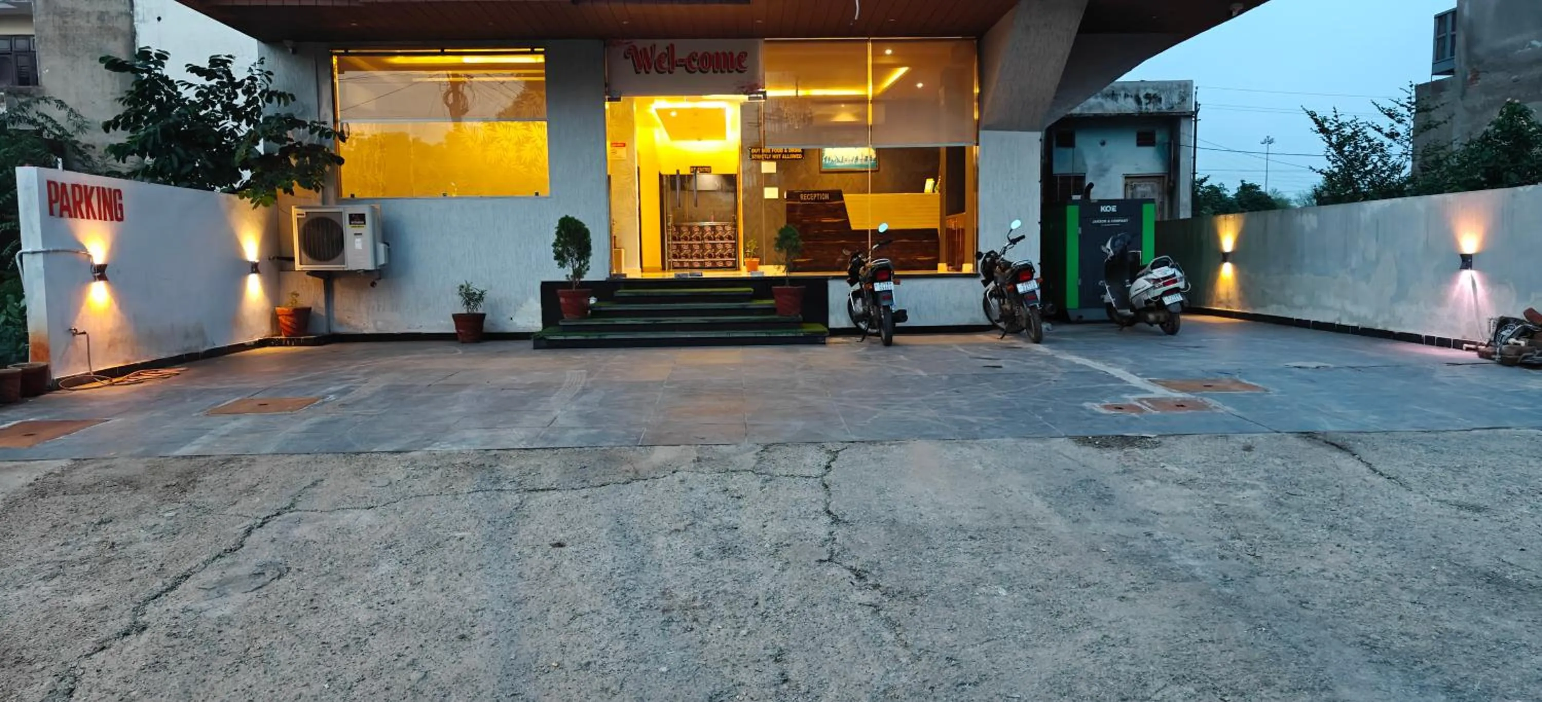 Facade/entrance in Hotel Karma Inn Near Akshay Patra Jagatpura