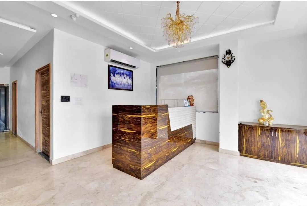 air conditioner, Bed in Hotel Karma Inn Near Akshay Patra Jagatpura