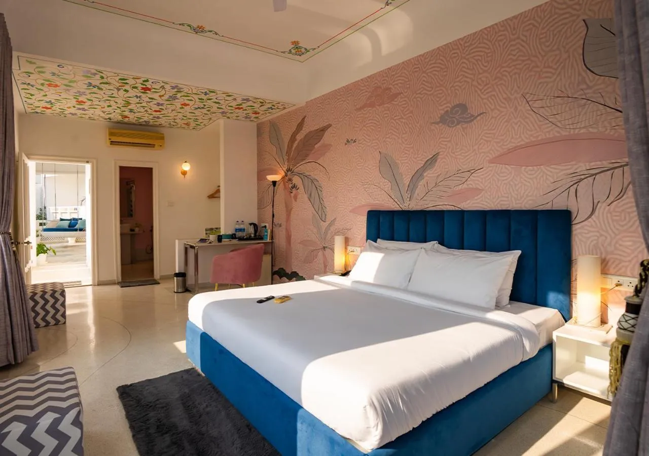 Photo of the whole room, Bed in Moustache Udaipur Verandah