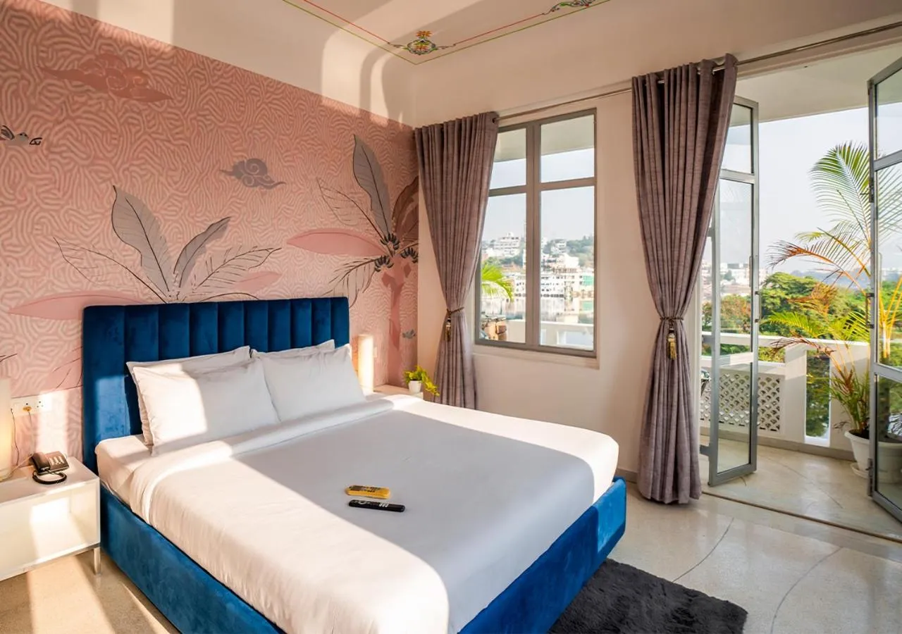 Bed in Moustache Udaipur Verandah