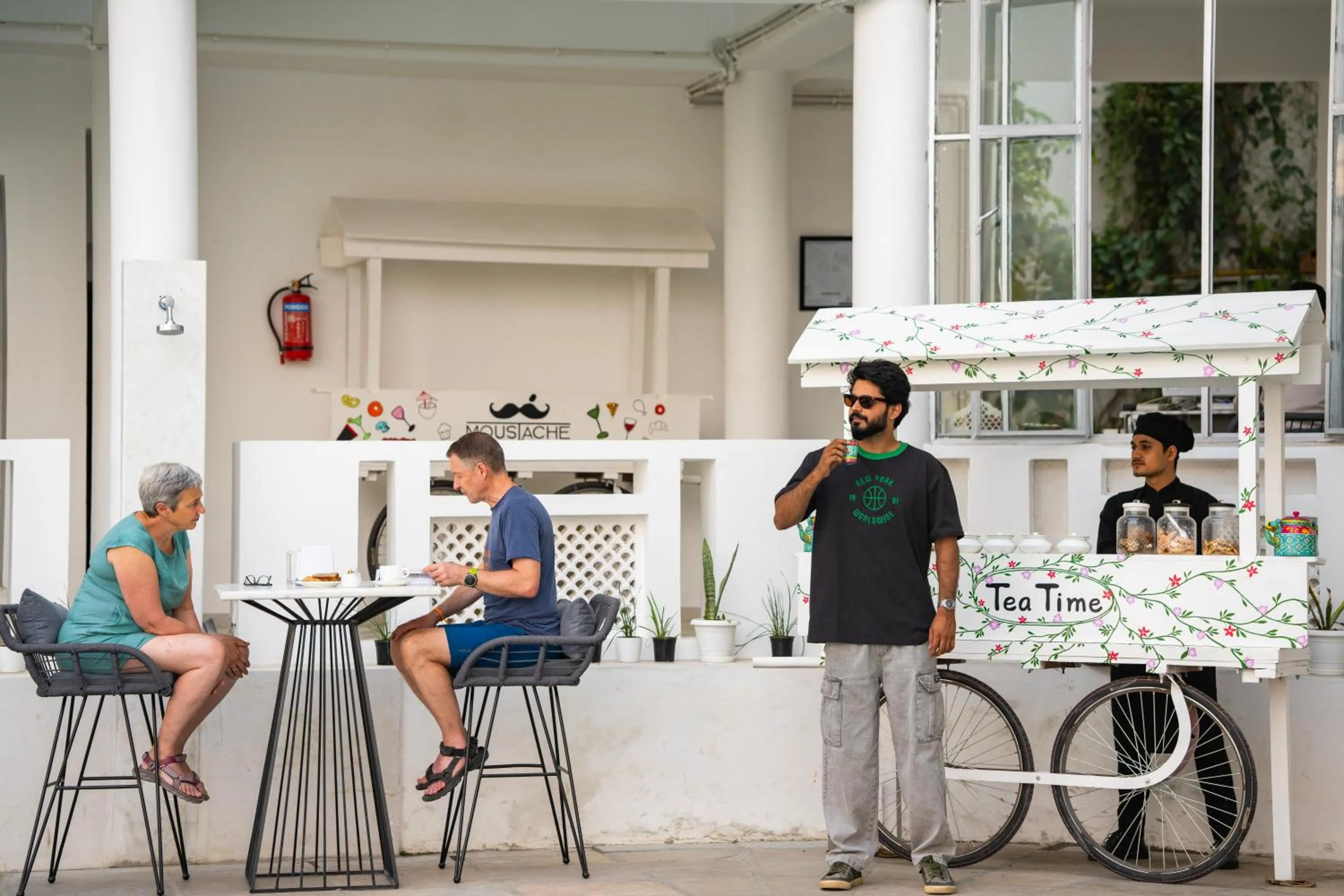 Food and drinks in Moustache Udaipur Verandah