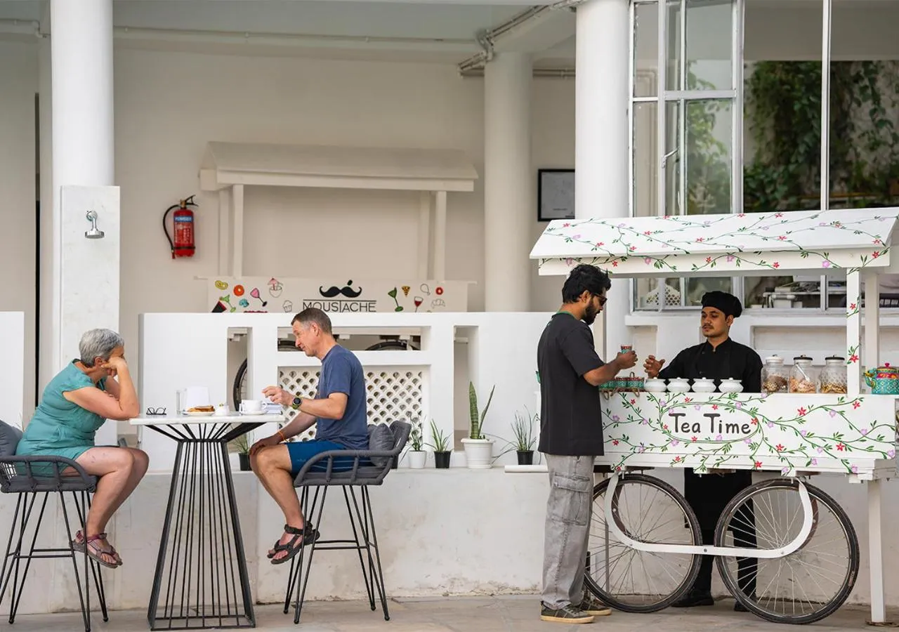 Seating area in Moustache Udaipur Verandah