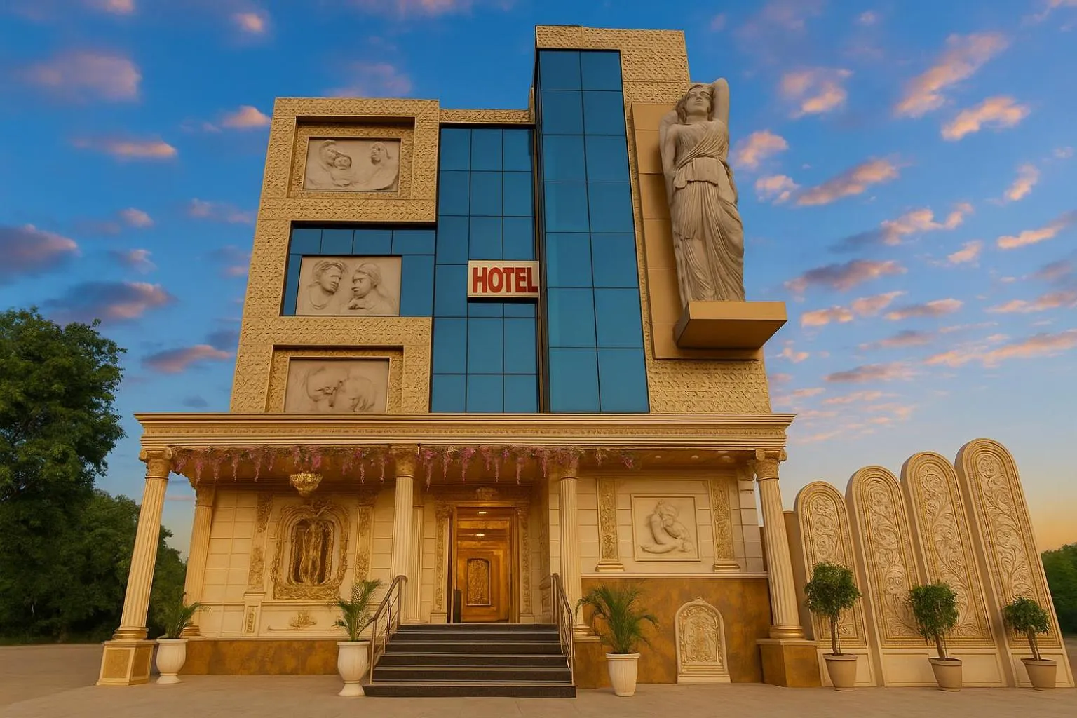 Facade/entrance in Amaira Hotels & Banquets Near Vaishali Metro Station