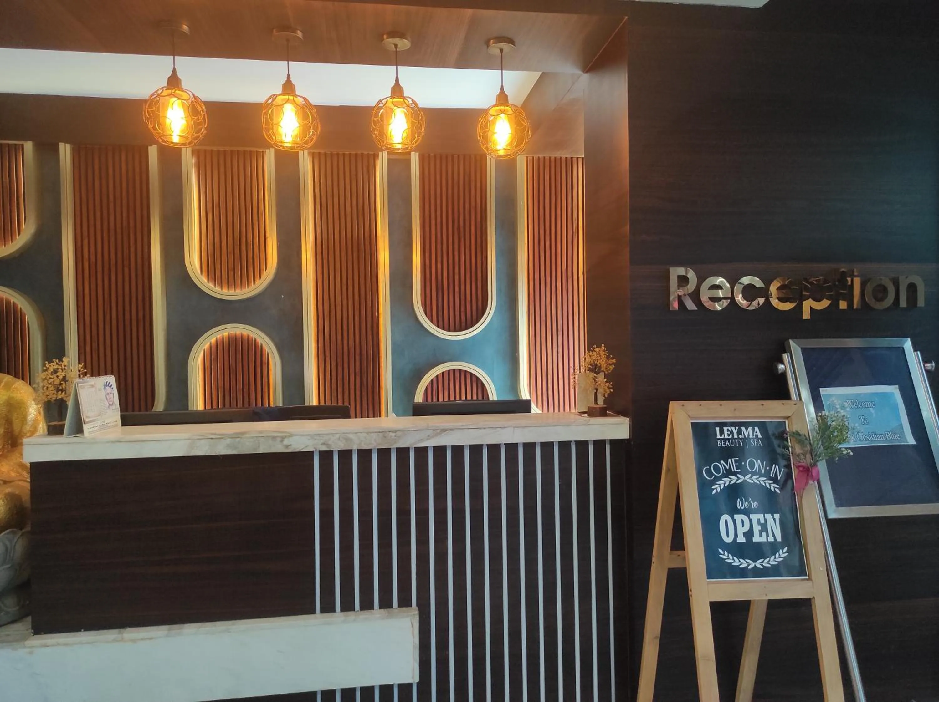 Lobby or reception in Hotel Obsidian Blue