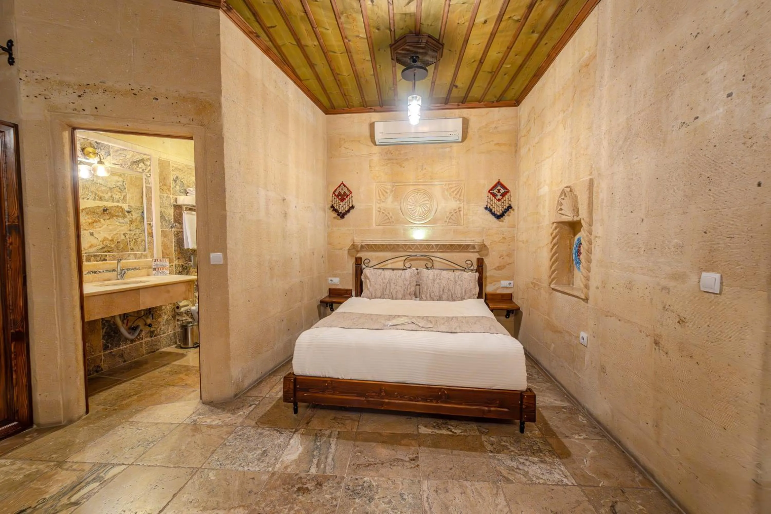 Bed in Osmanbey Cave House