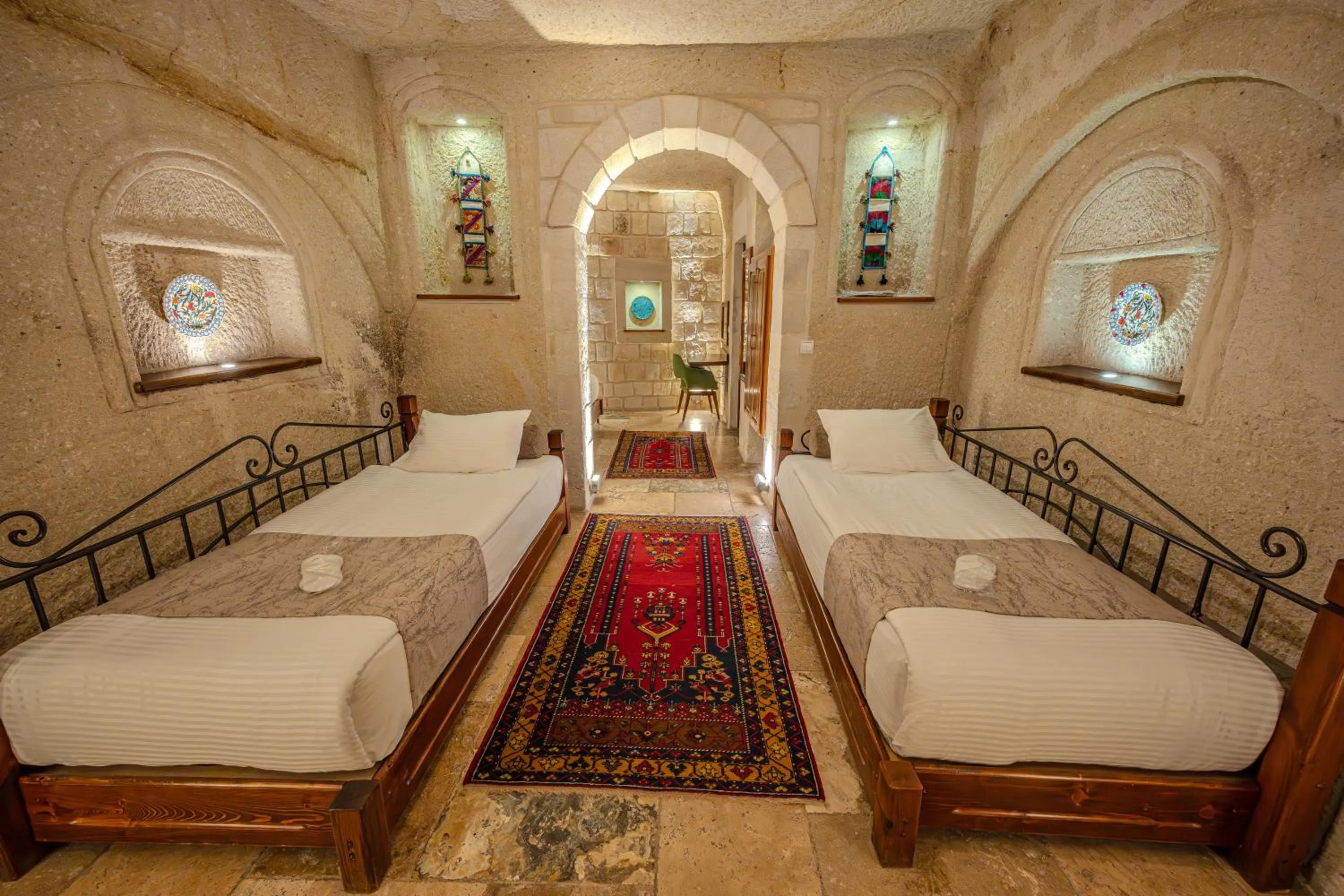 Bed in Osmanbey Cave House