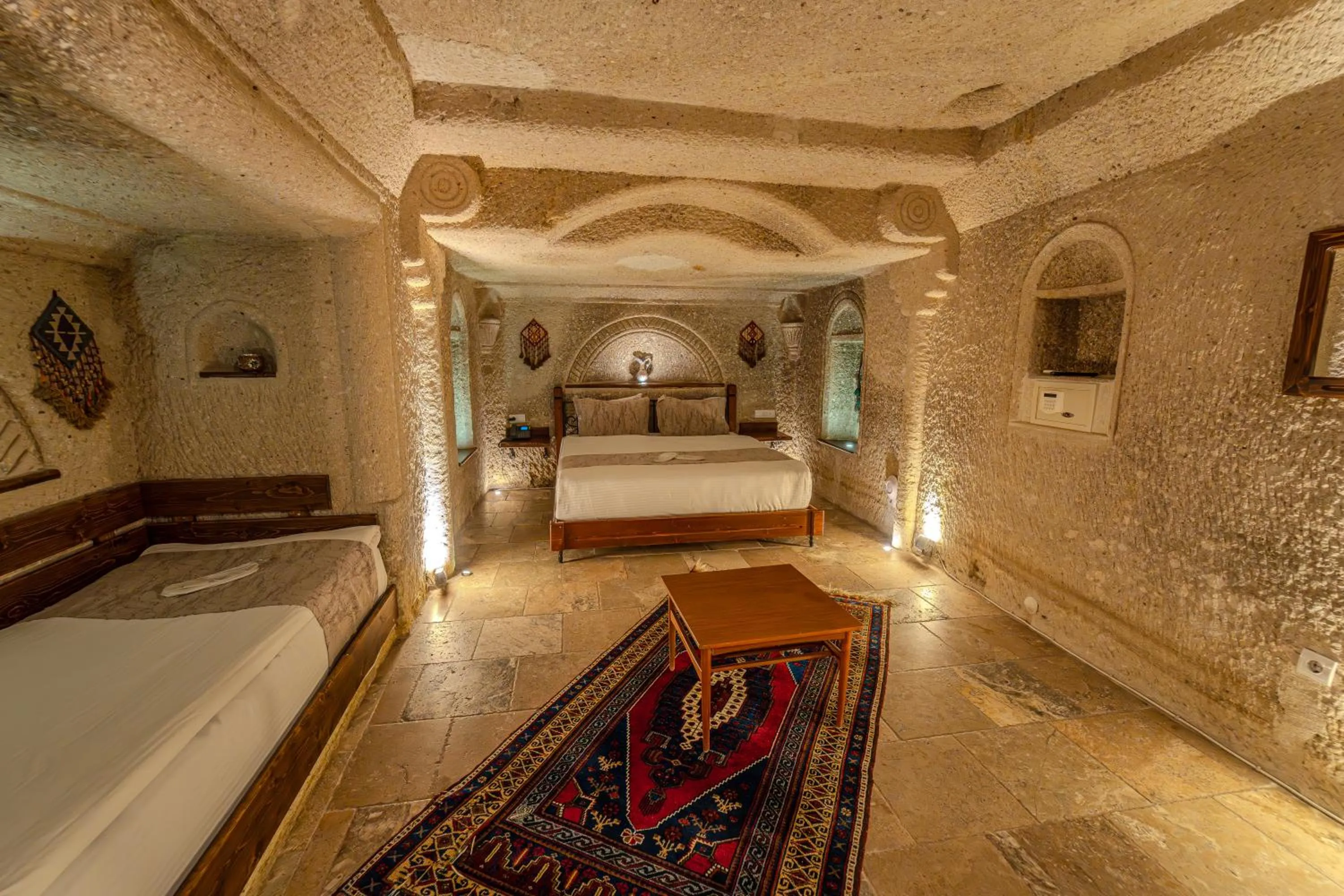 Bed in Osmanbey Cave House