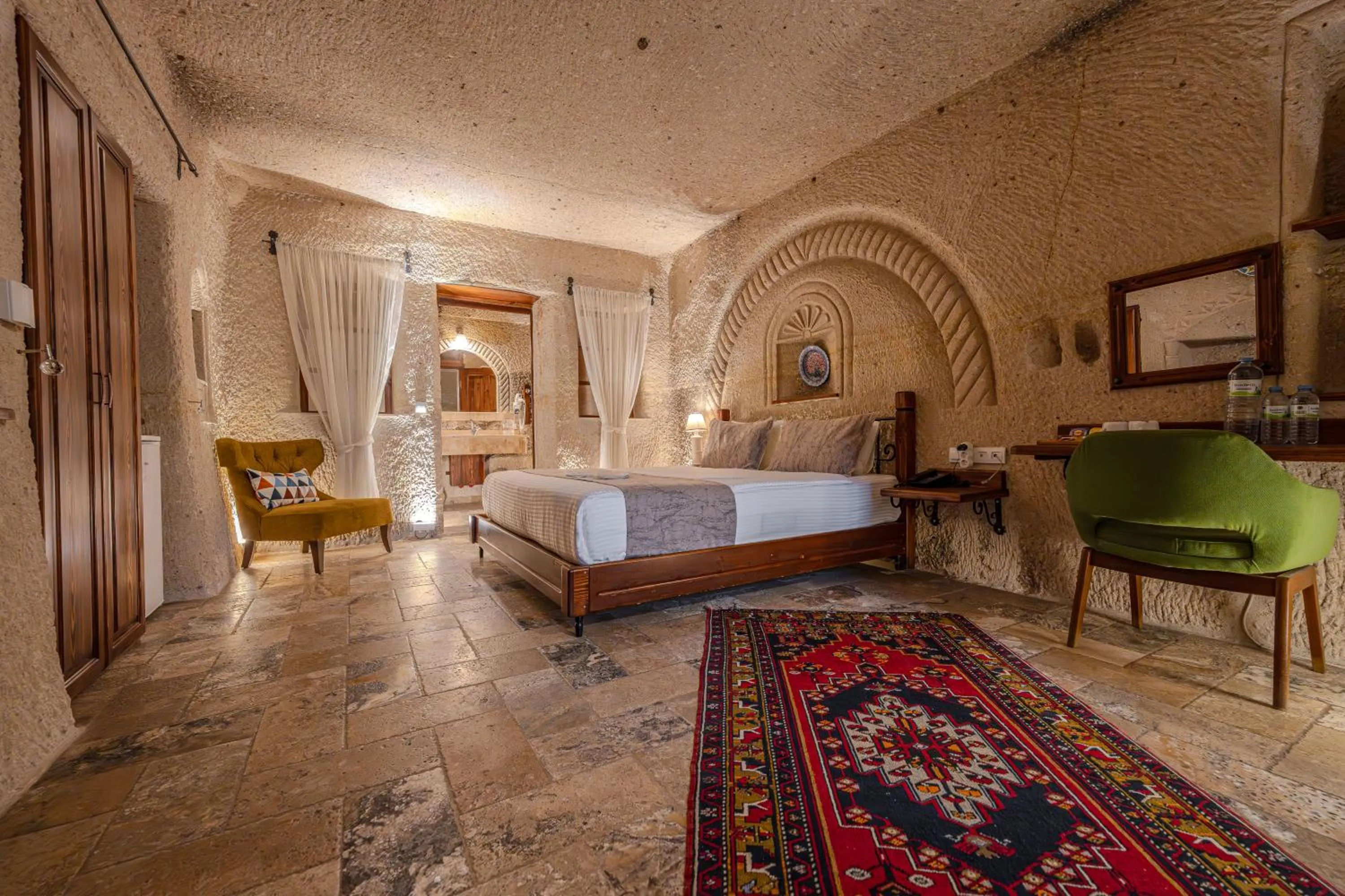 Bed in Osmanbey Cave House