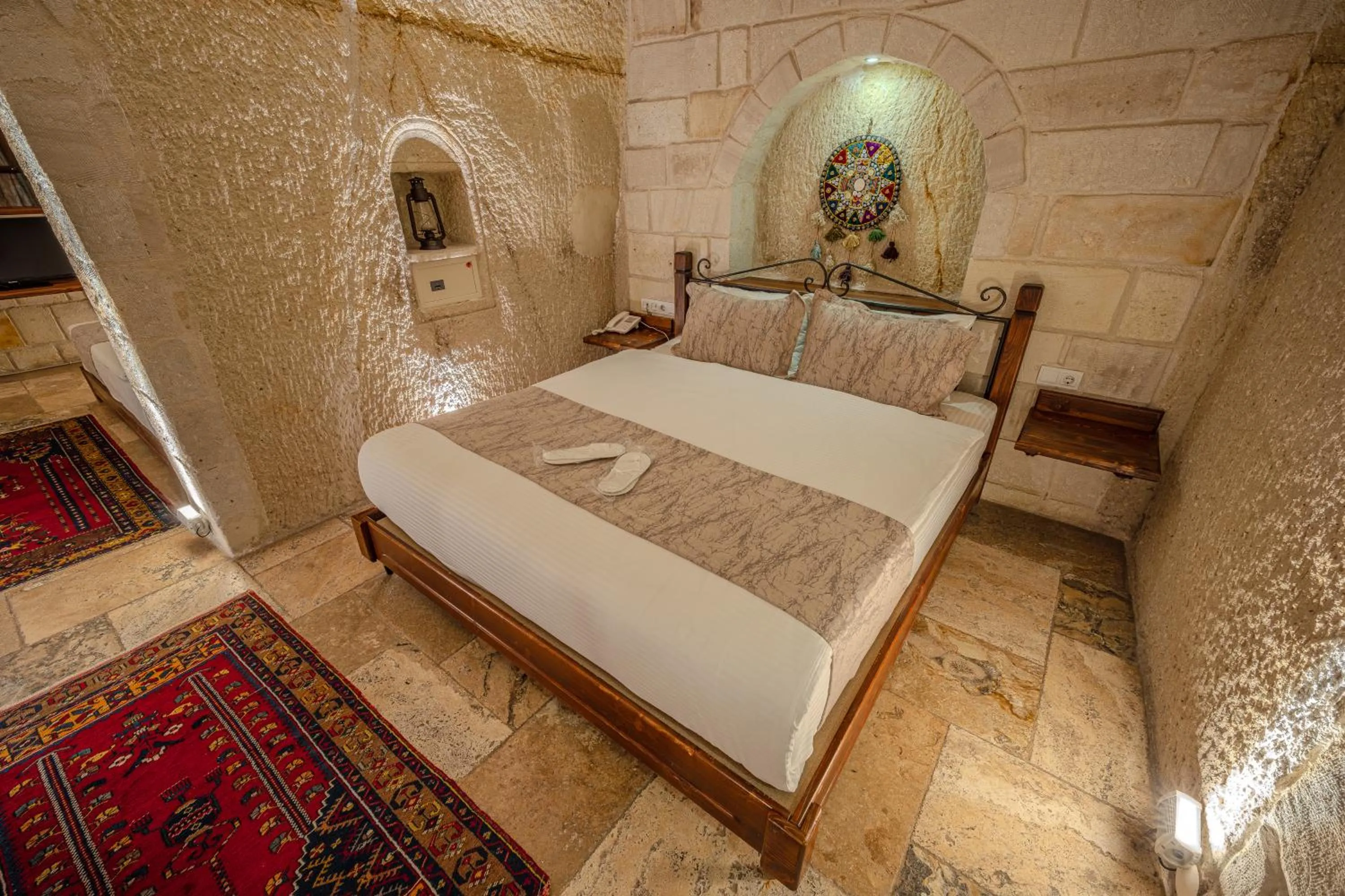 Bed in Osmanbey Cave House