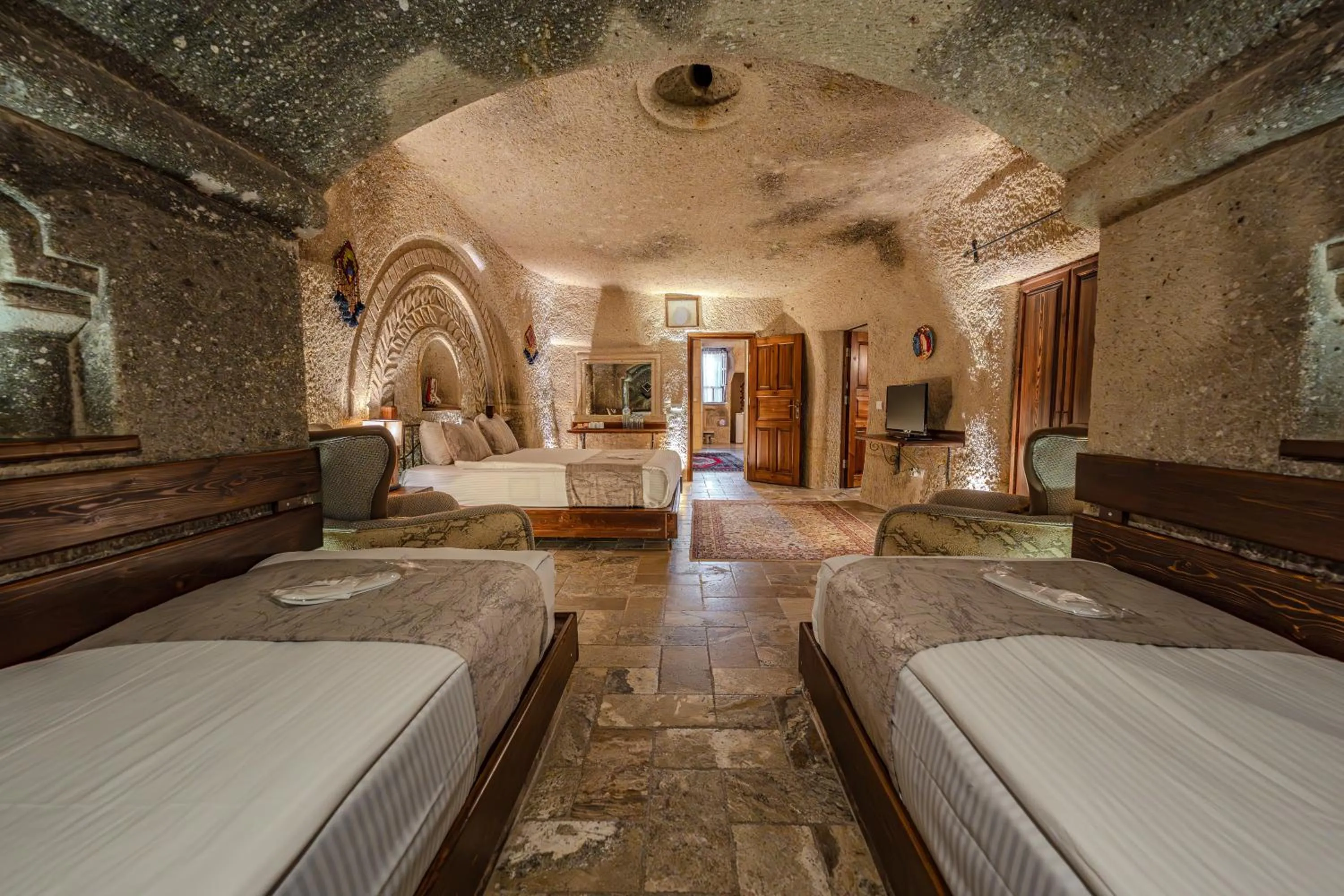 Bed in Osmanbey Cave House