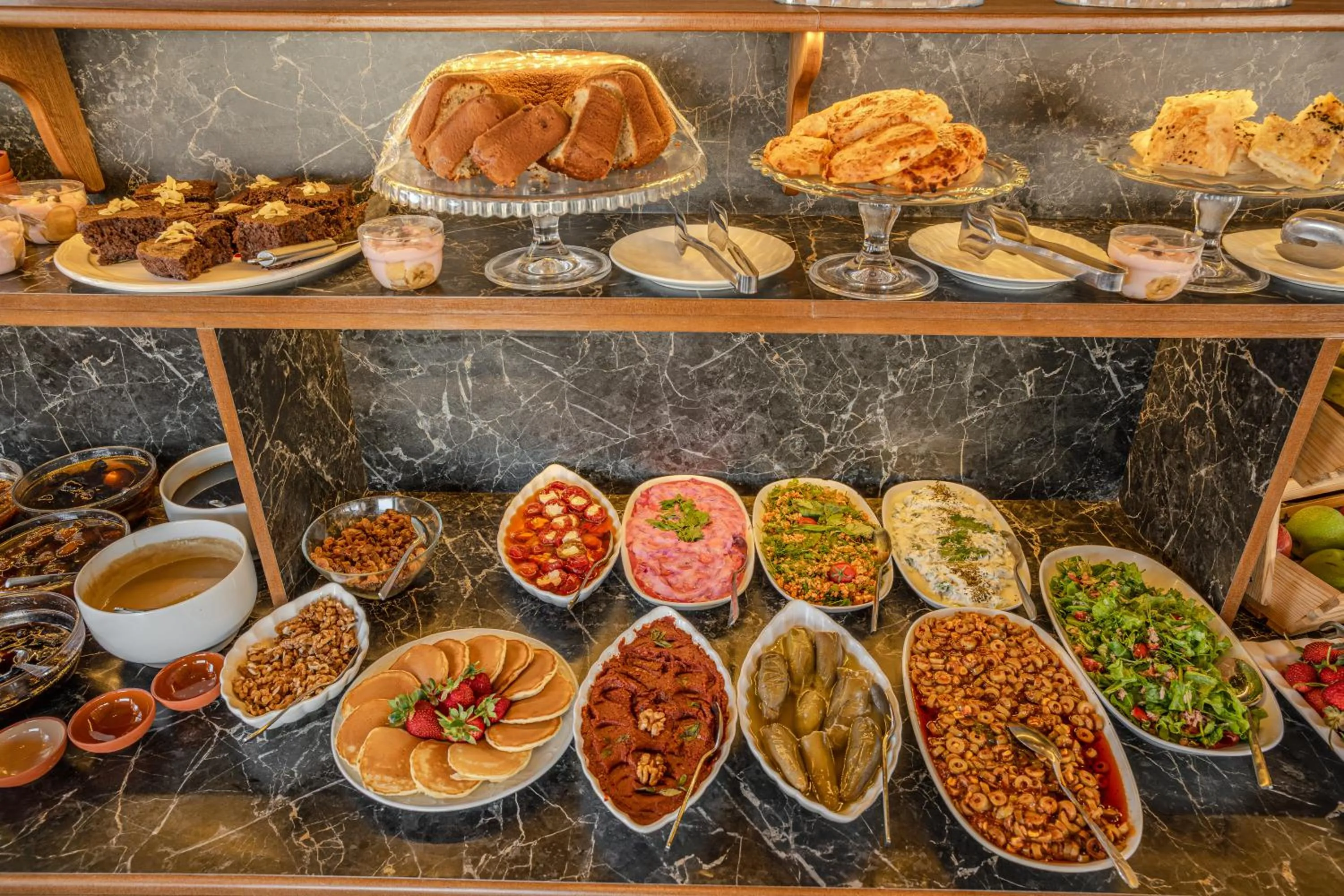 Buffet breakfast in Osmanbey Cave House