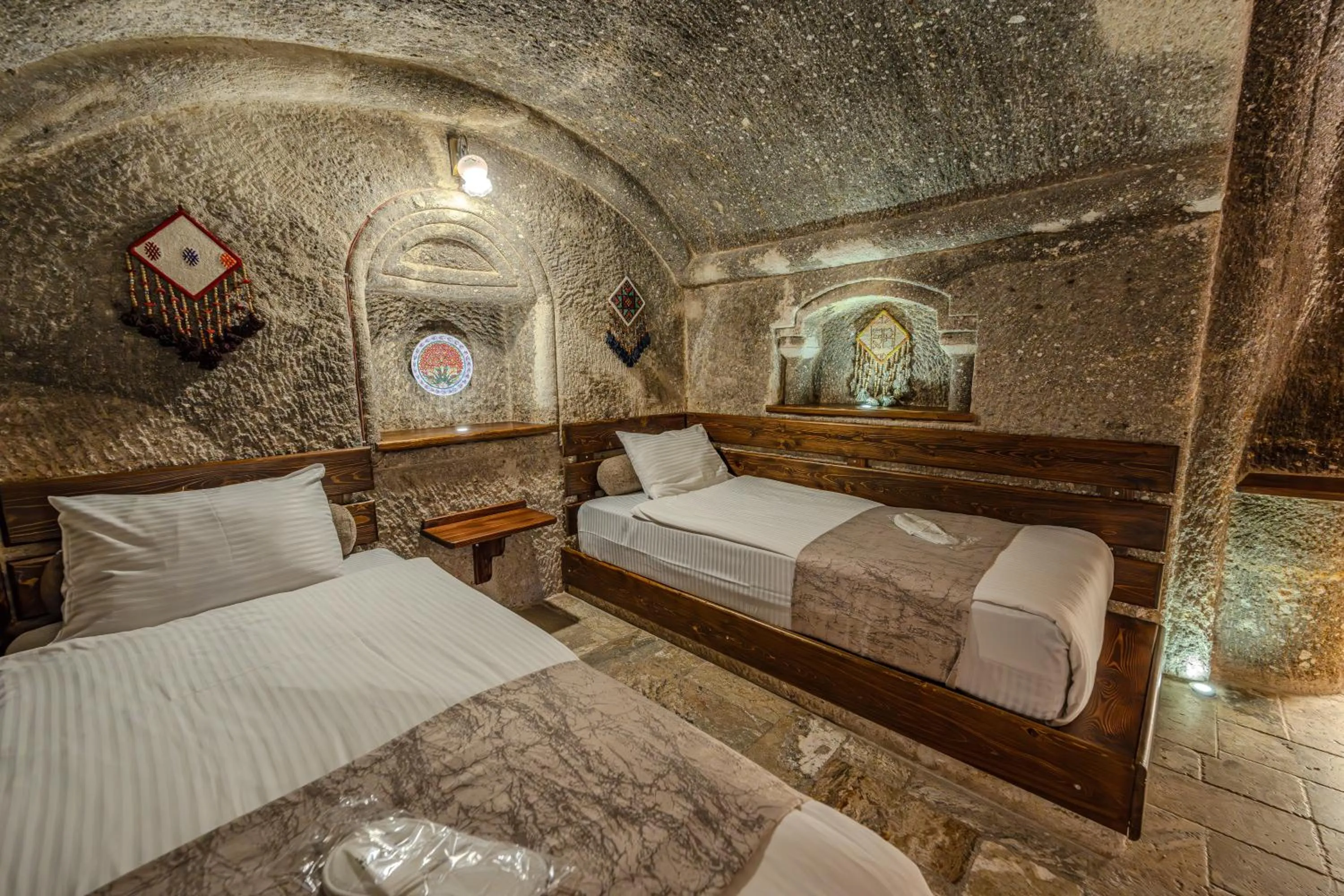 Bed in Osmanbey Cave House