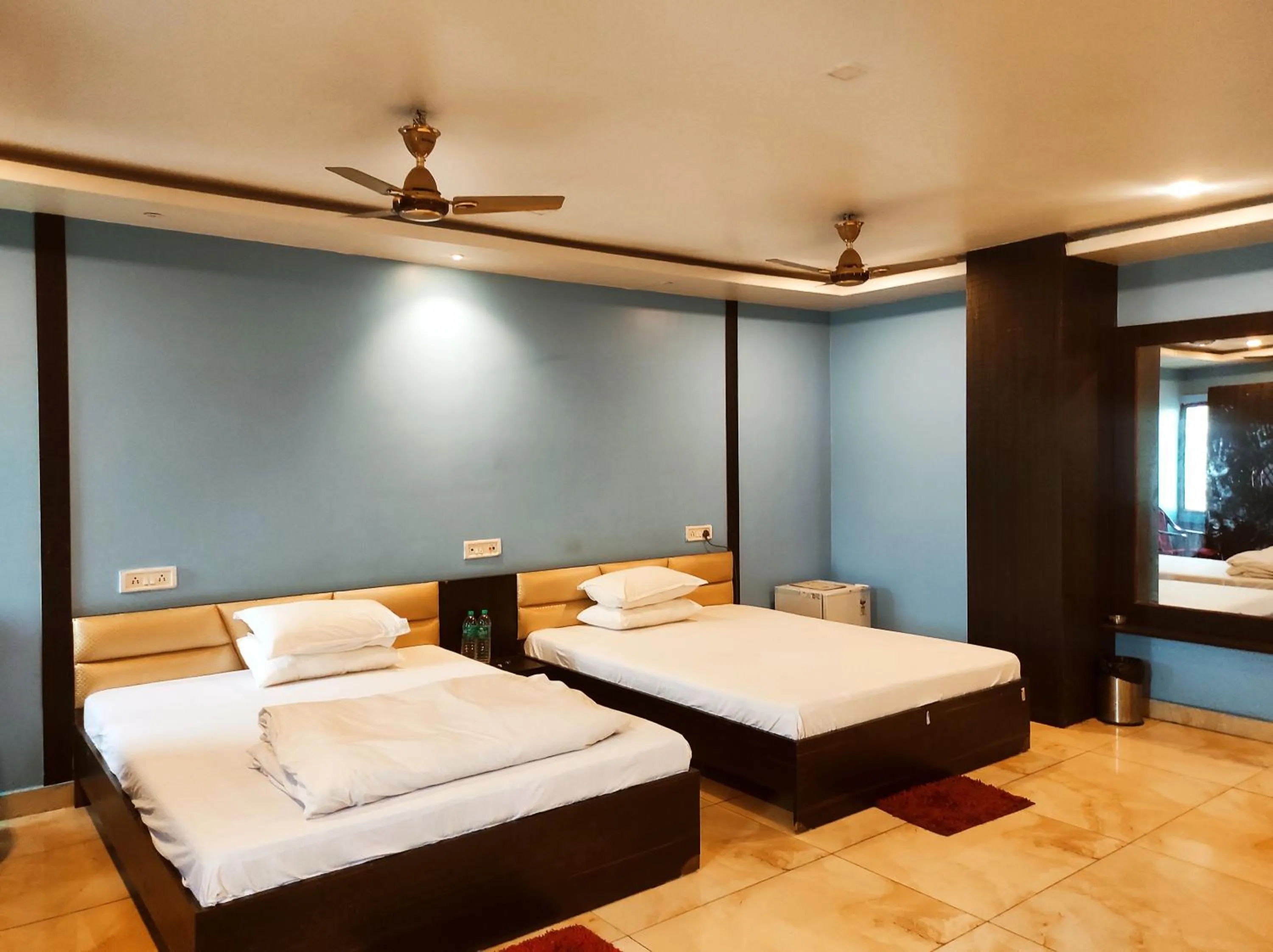 Bed in Hotel Bhagwani Palace