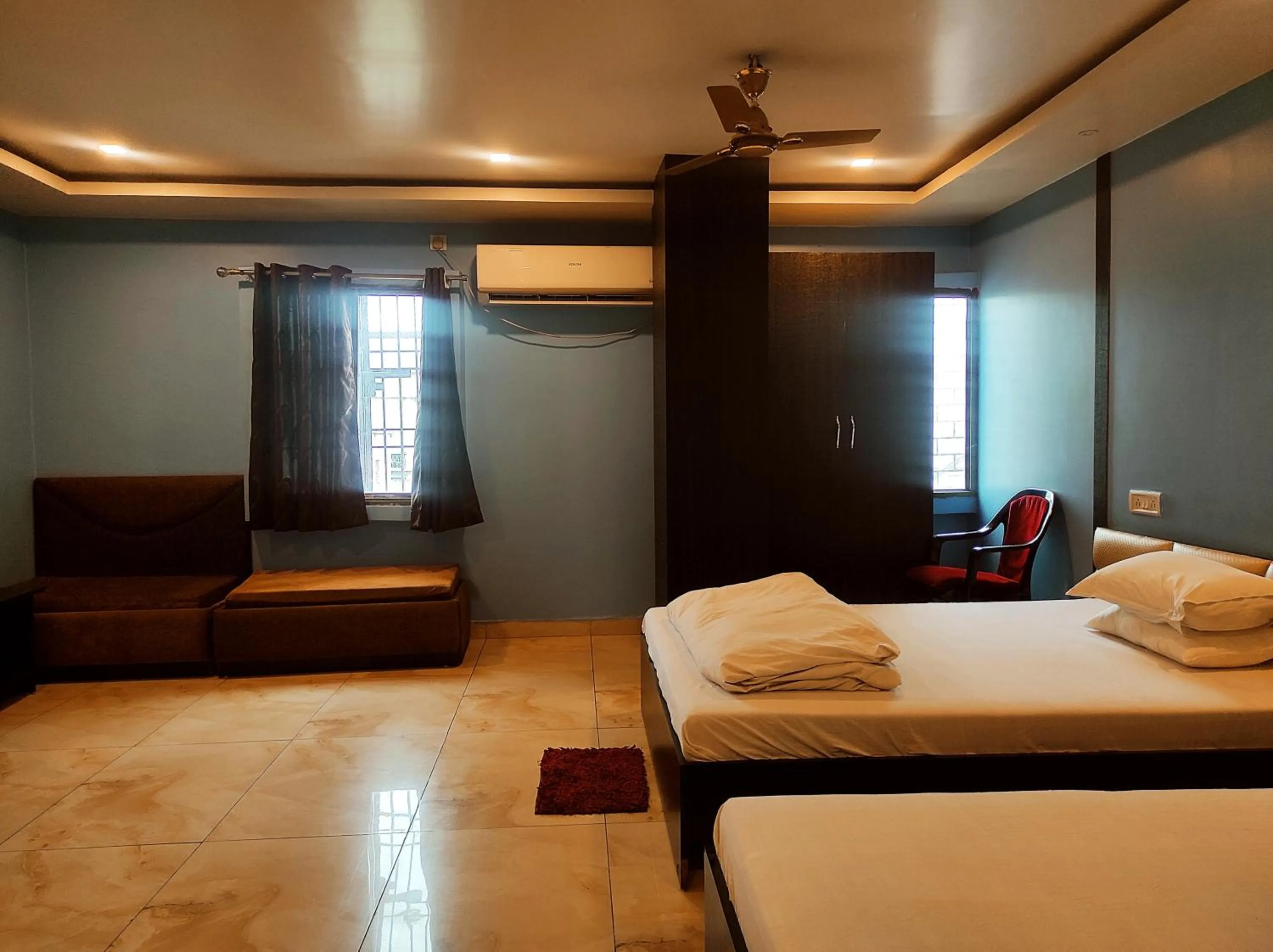 Bed in Hotel Bhagwani Palace