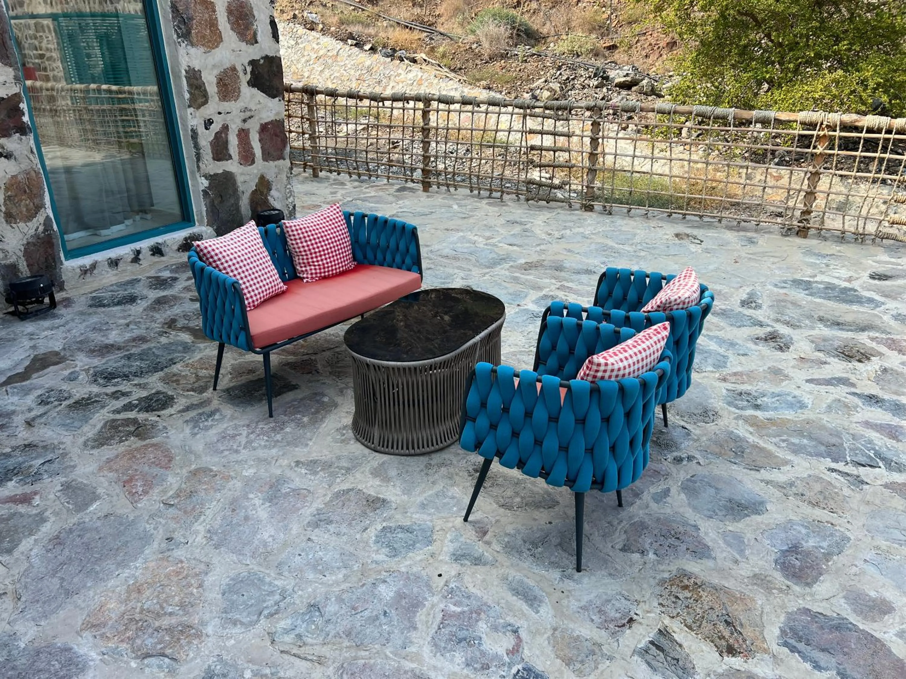 Seating area in Dibba Mountain Park Resort