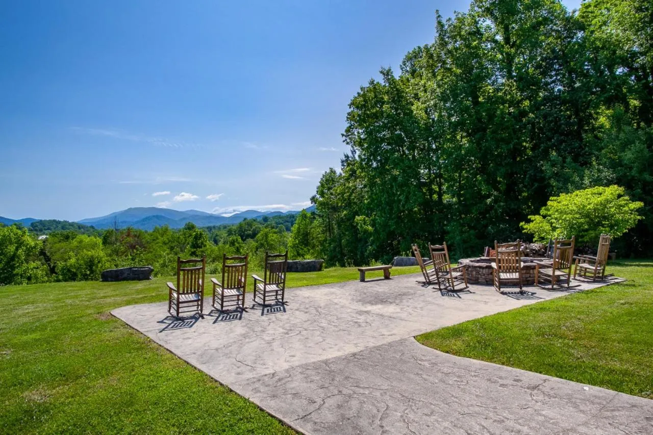 Mountain view in Elegant End Condo Fireplace Community Amenities