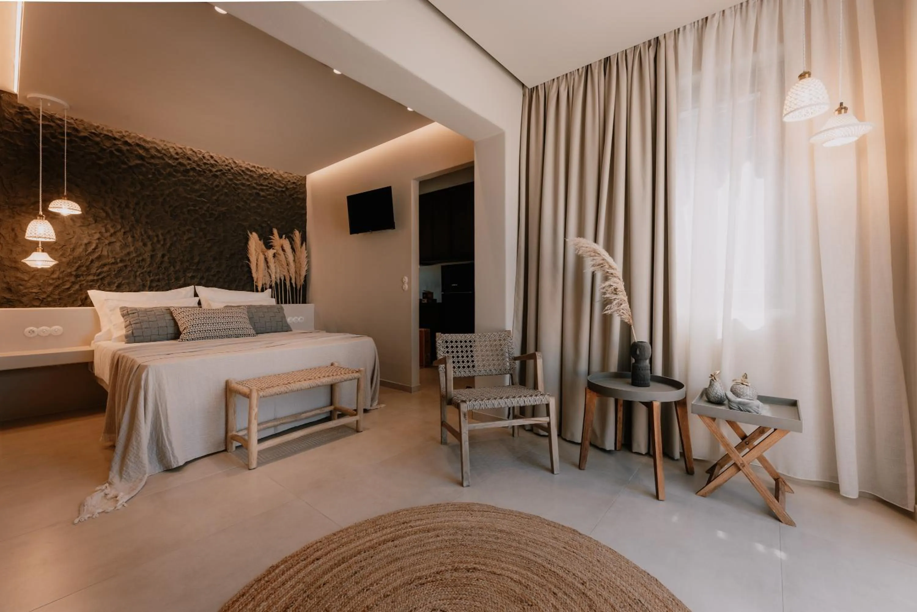 Shower, Bed in ONYM Curated Villas