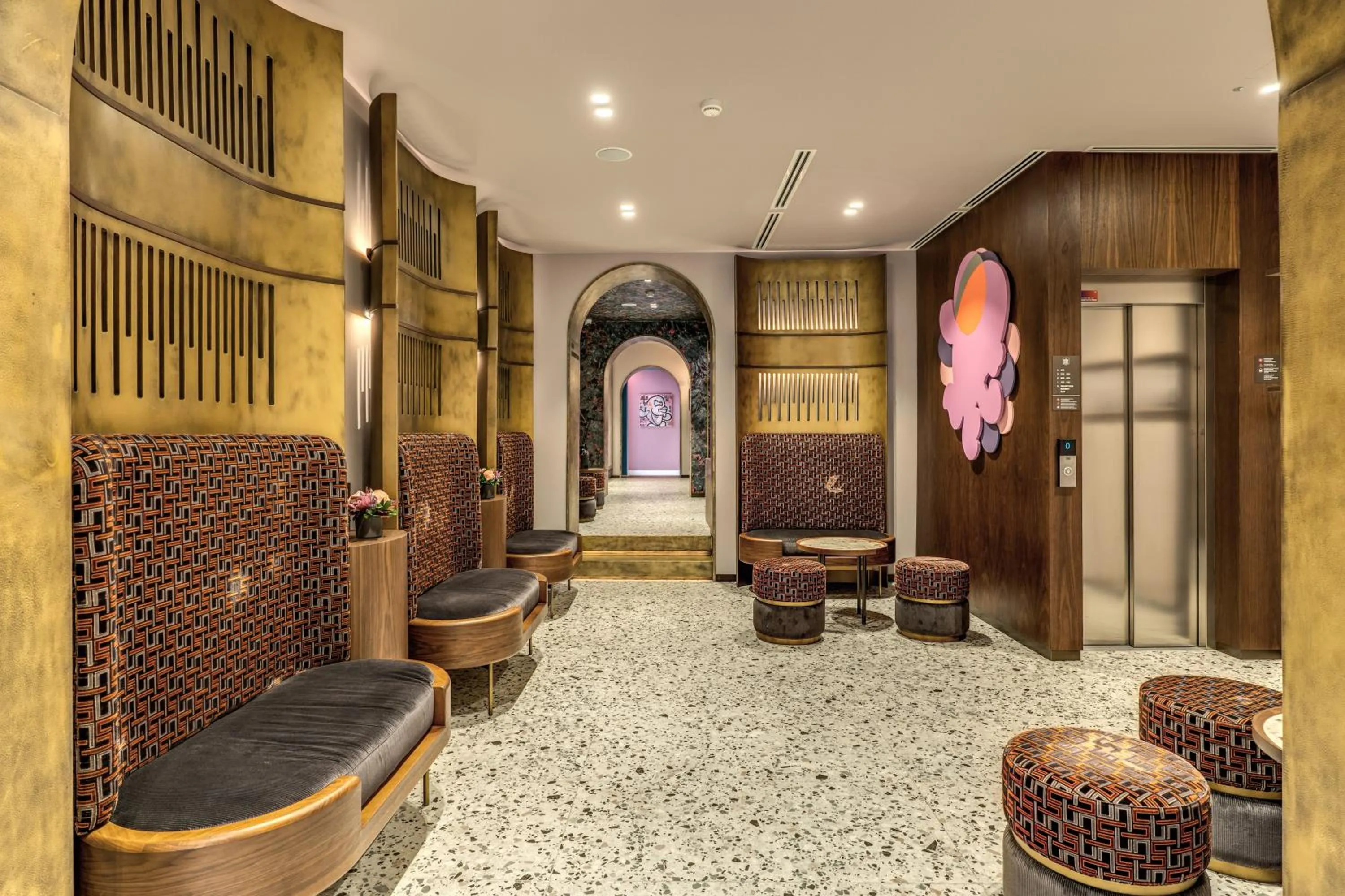 Lobby or reception in THE STEPS Hotel - by Eitch Collection