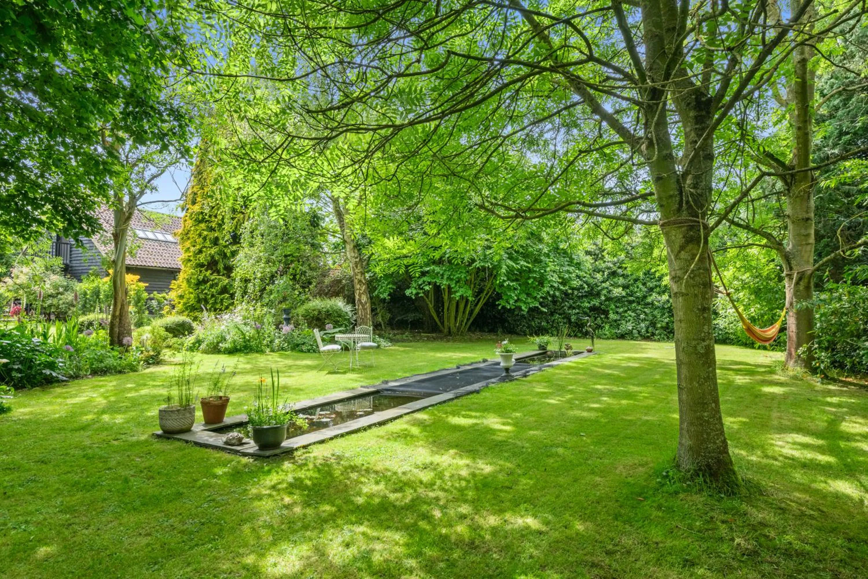 Garden in Attractive 2 storey, 2 bedroom barn in Long Melford