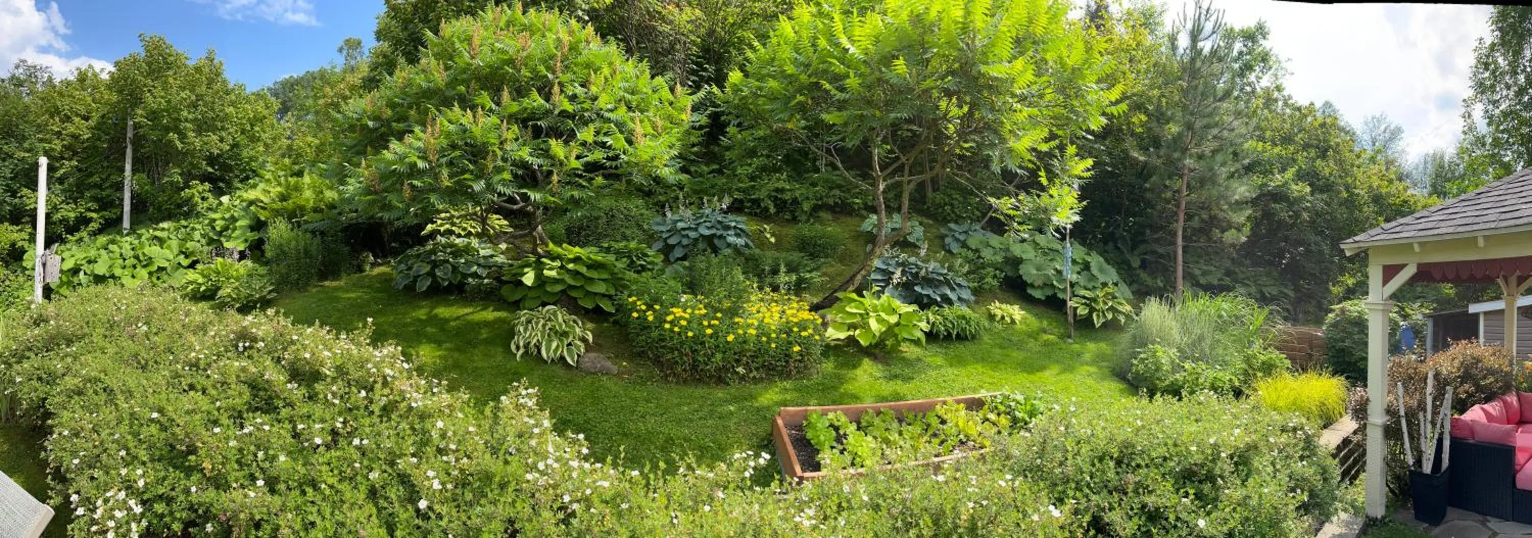Garden view in Floral'Anse