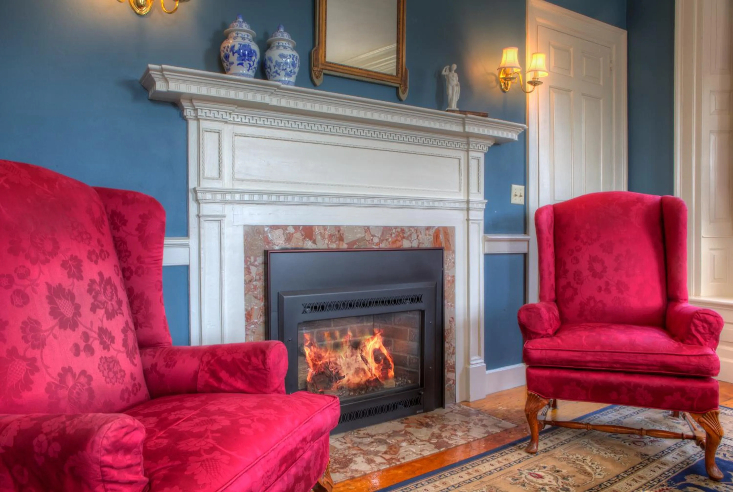 Seating area in Francis Malbone House