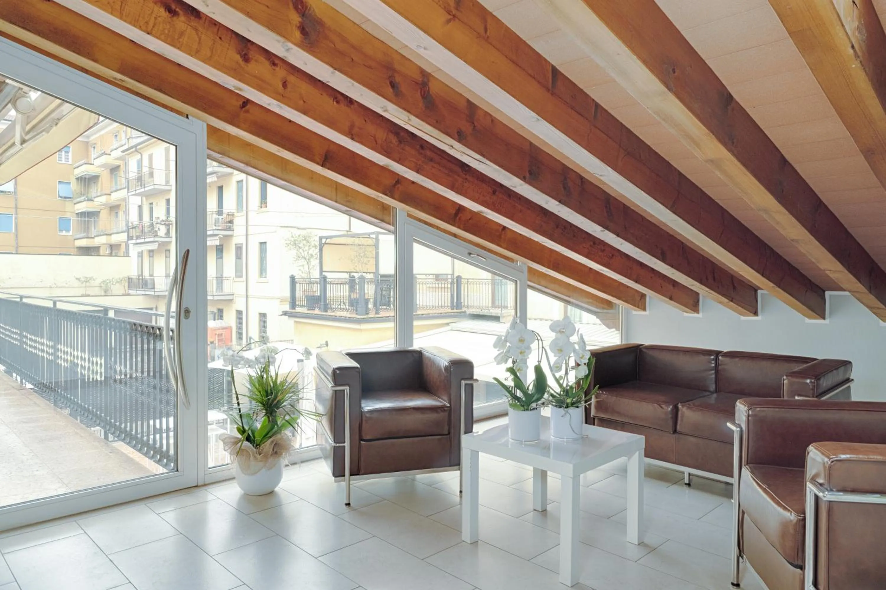 Inner courtyard view in Hotel Fontana Verona