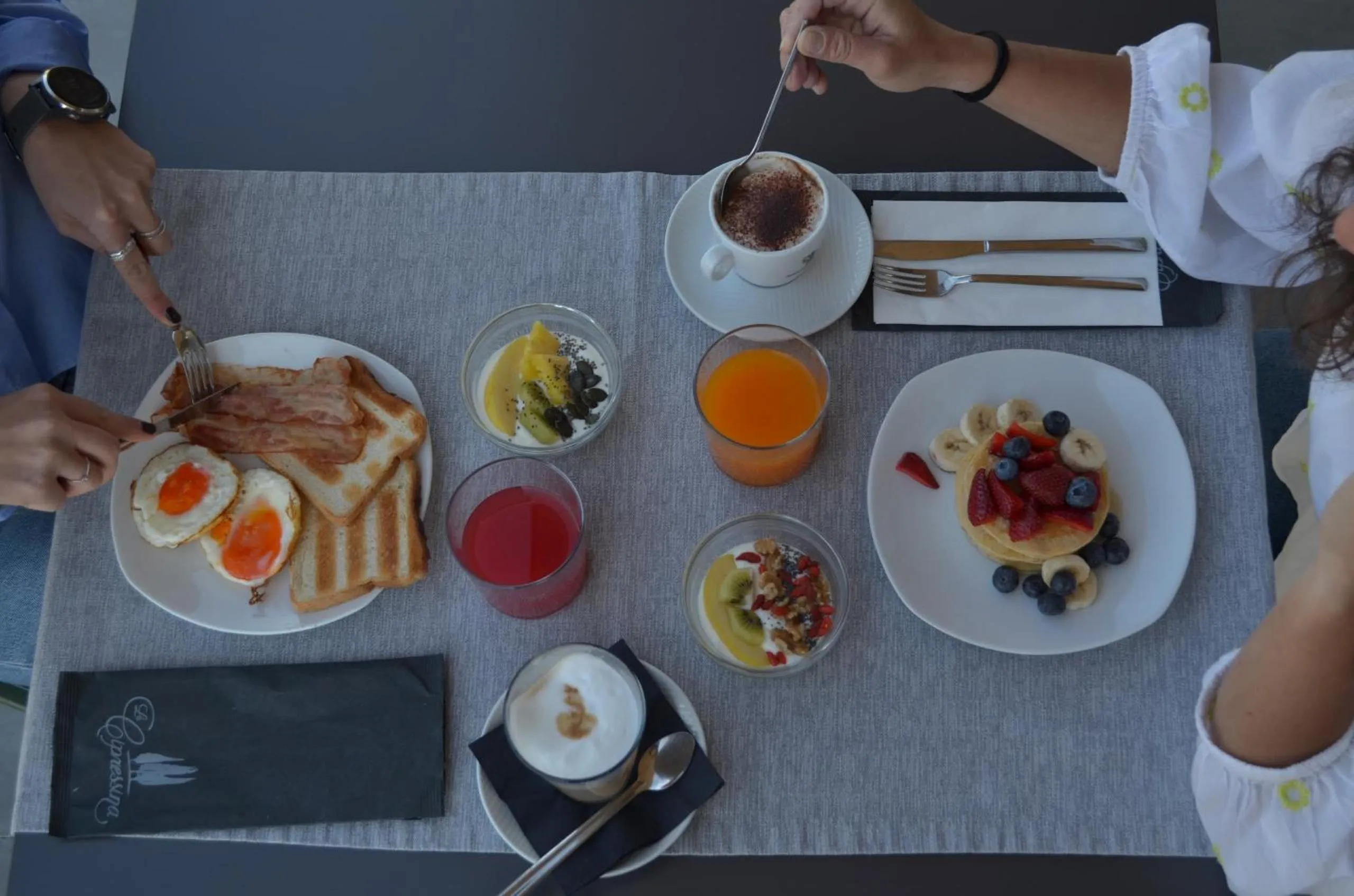 Food and drinks in La Cipressina B&B