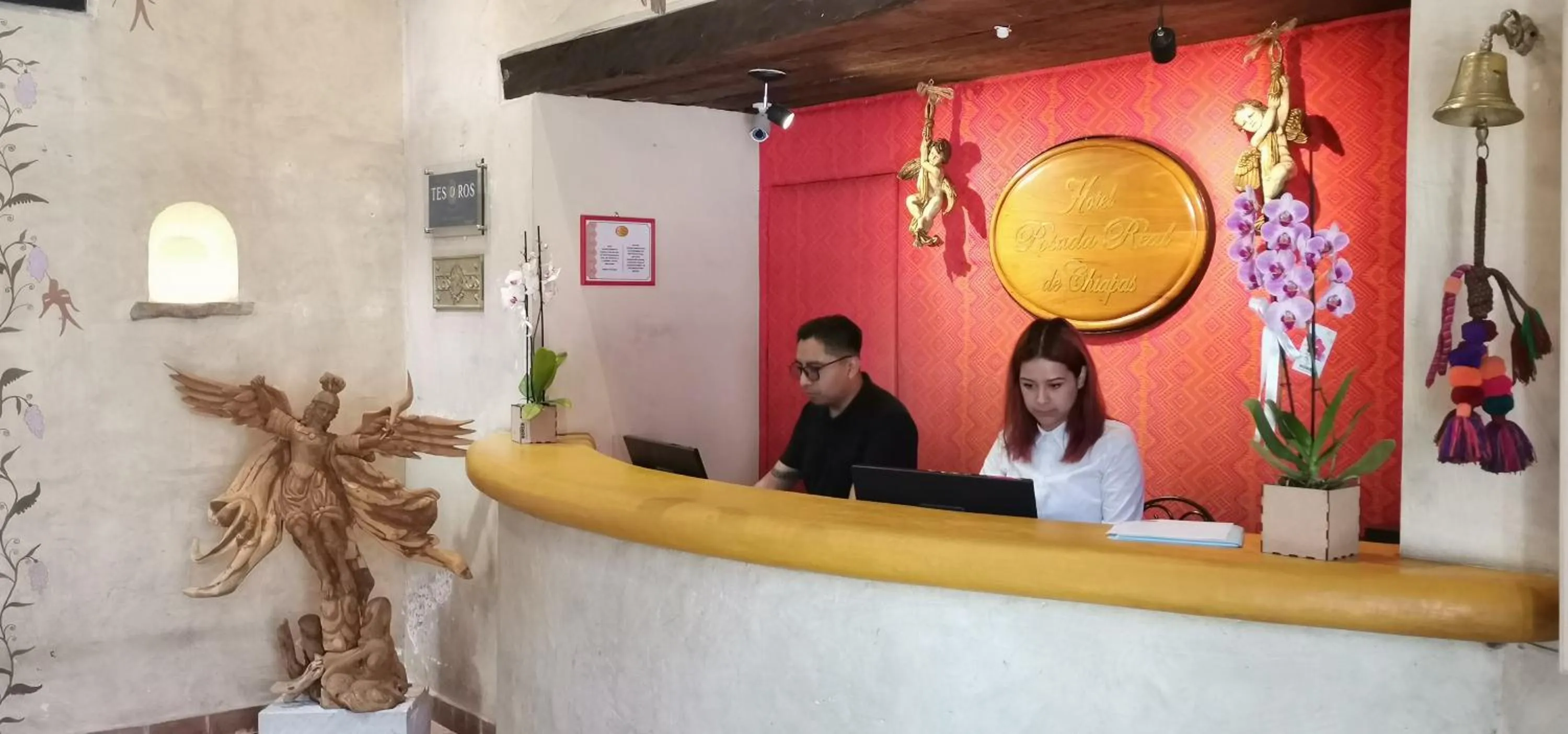 Lobby or reception in Posada Real de Chiapas