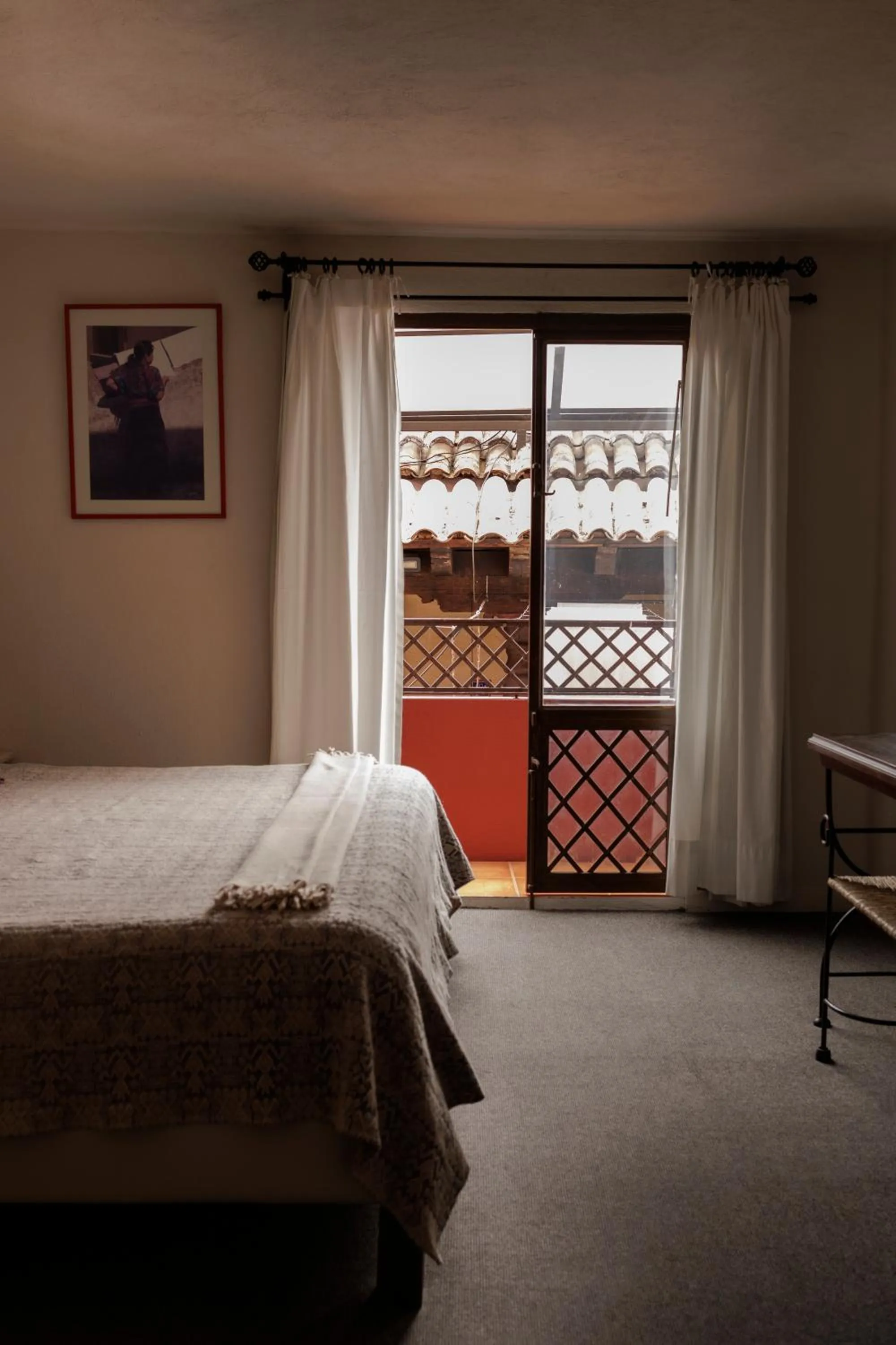 Balcony/Terrace, Bed in Posada Real de Chiapas