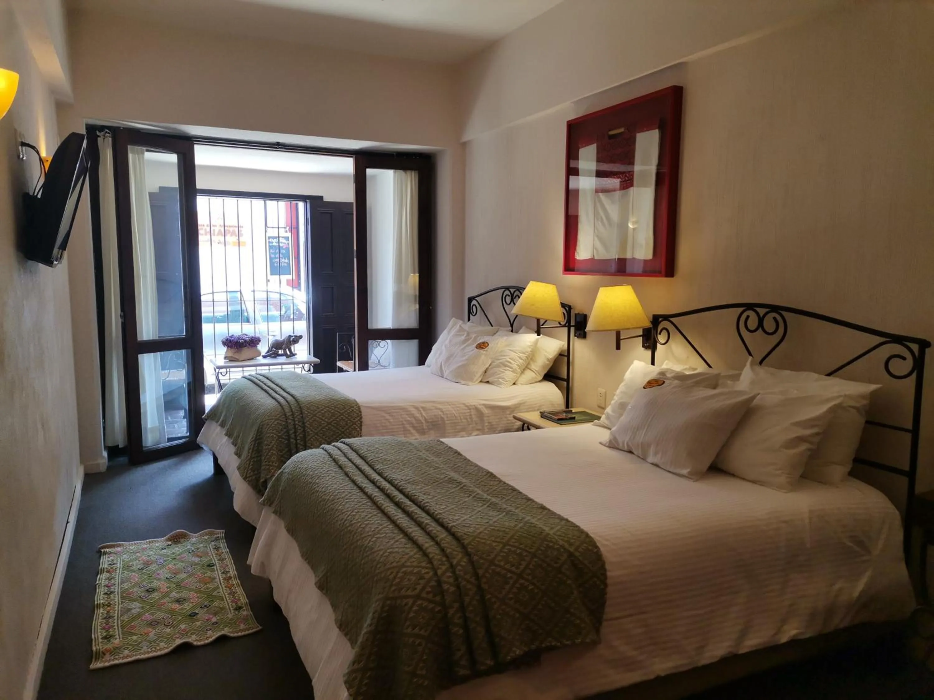 Bed in Posada Real de Chiapas