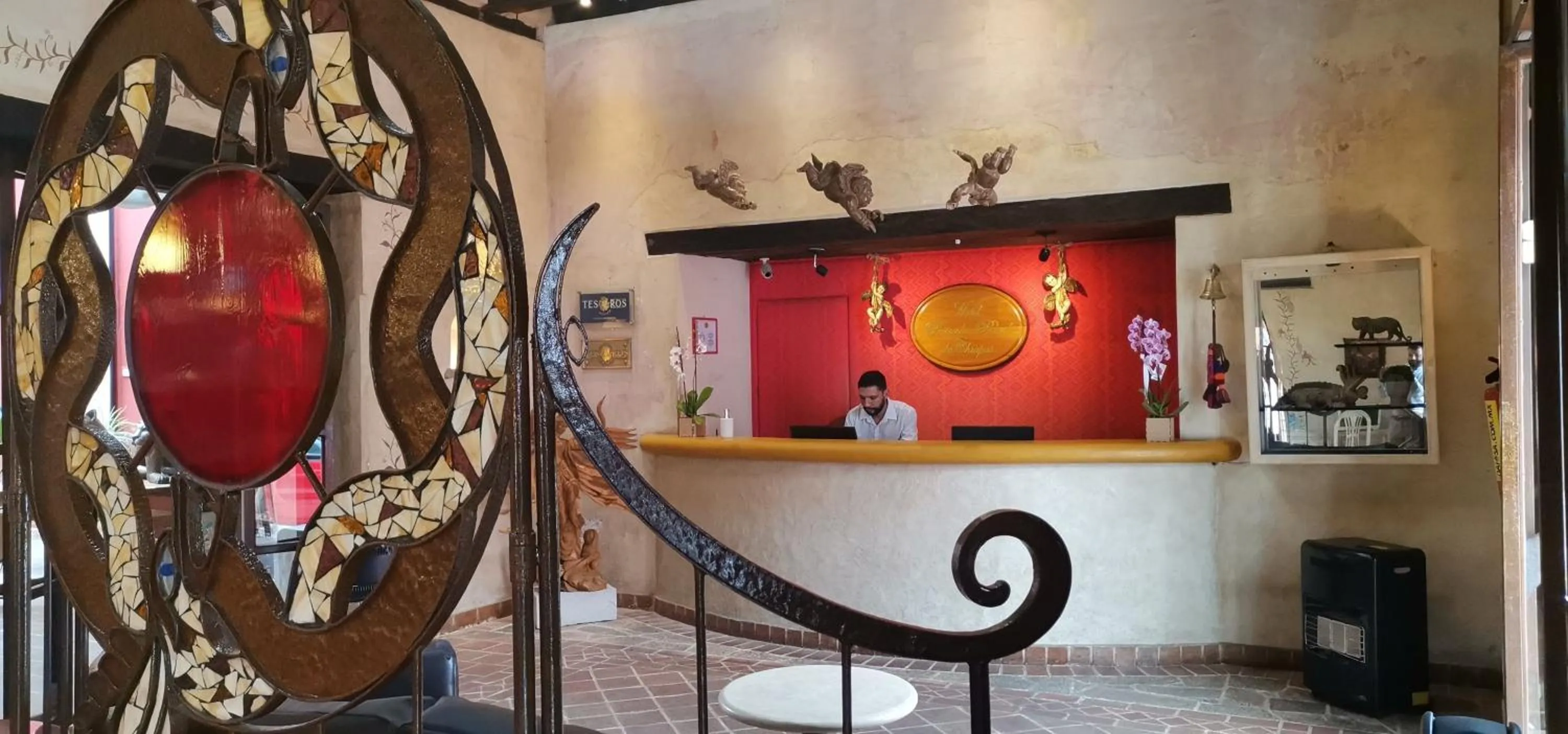 Lobby or reception in Posada Real de Chiapas