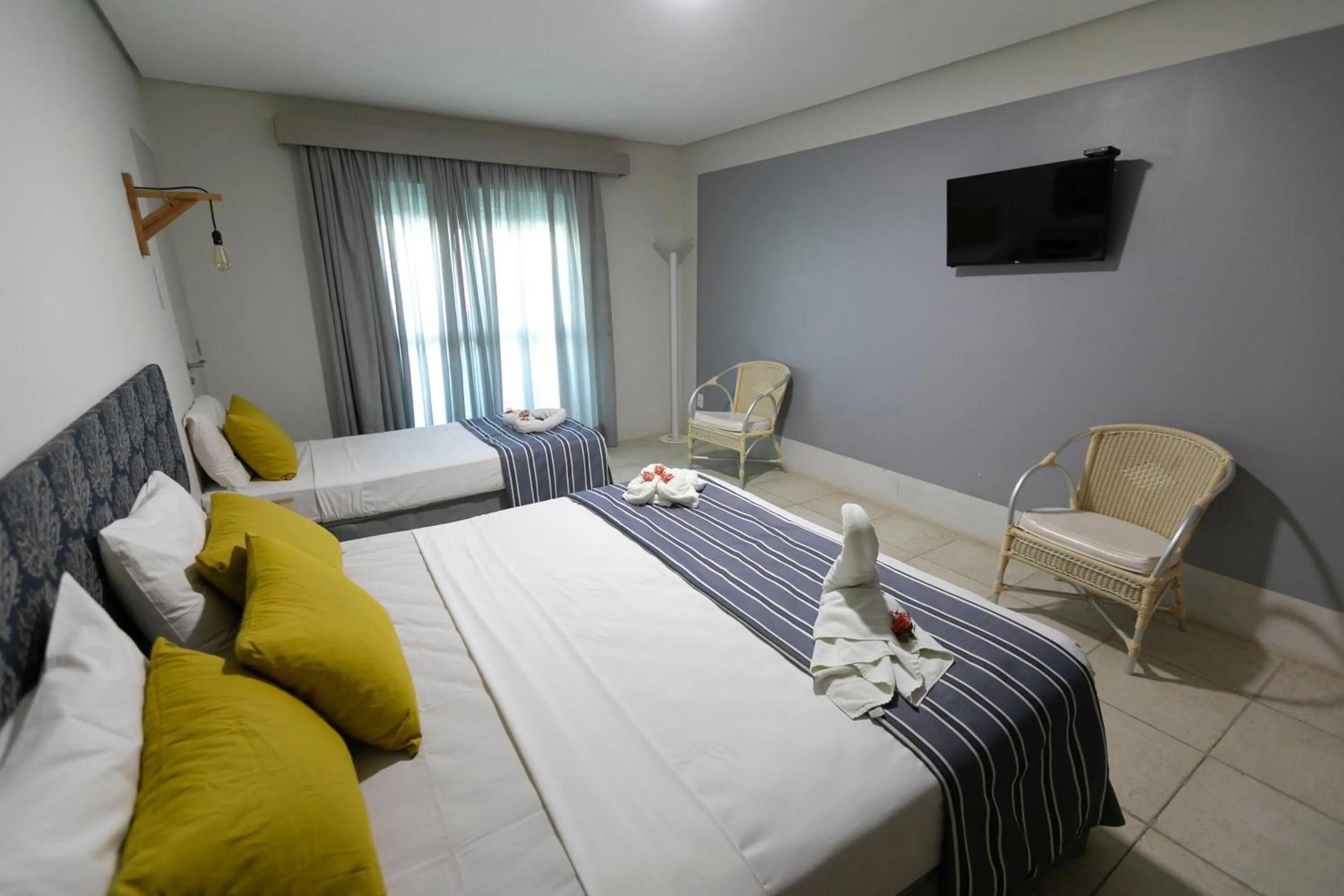 Bed in Baía Branca Beach Resort