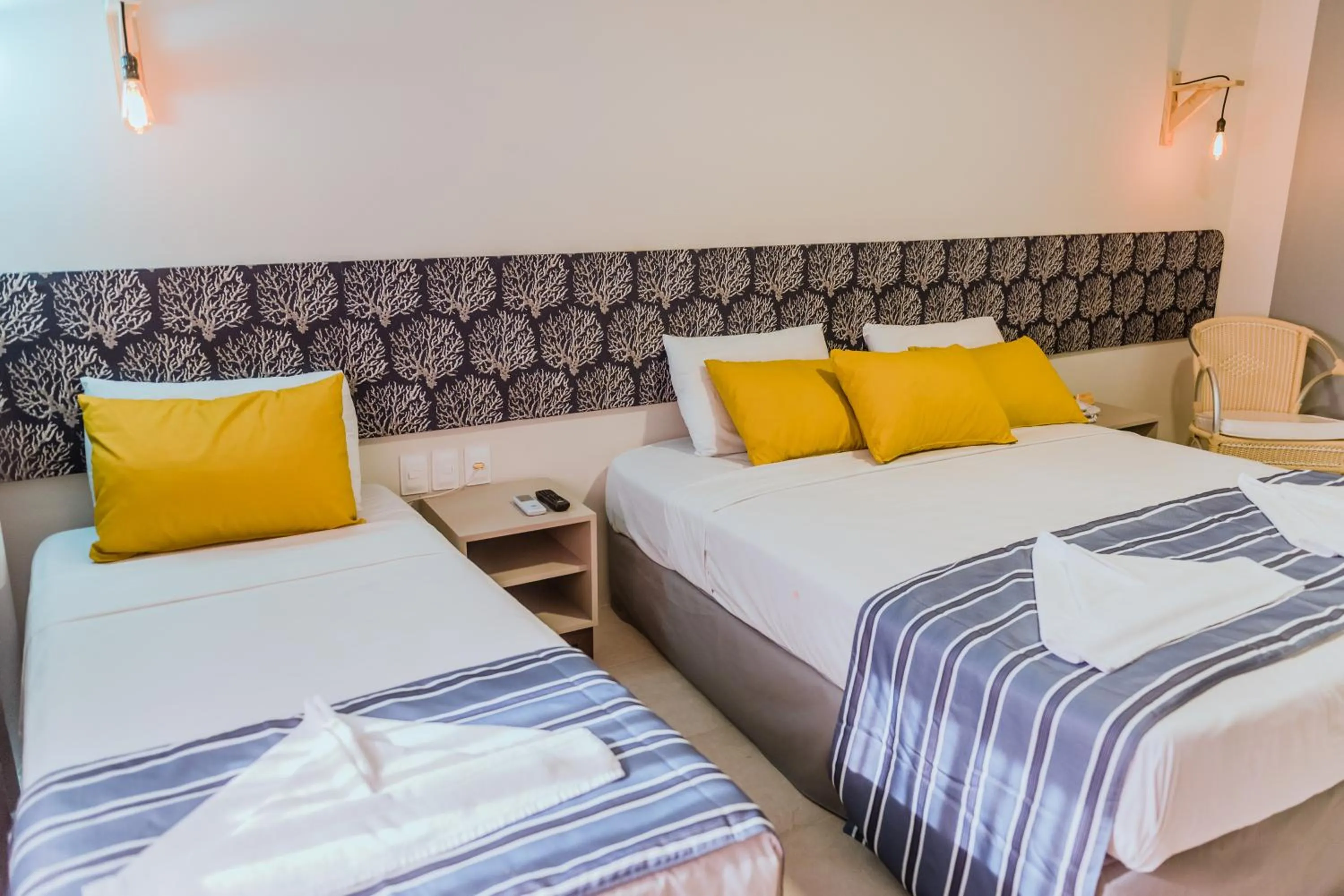 Bed in Baía Branca Beach Resort