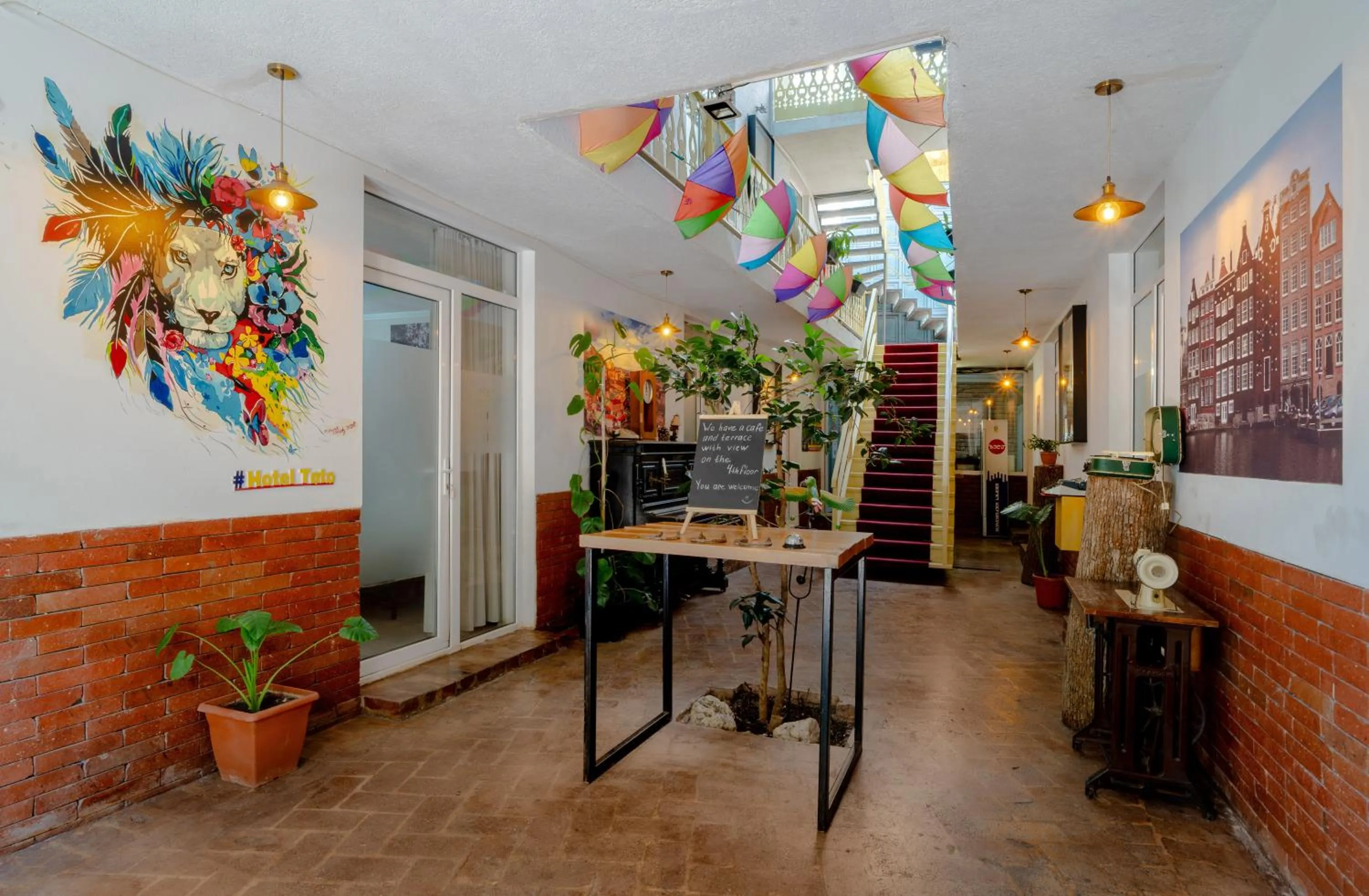 Decorative detail in Hotel Tato & CoWorking space