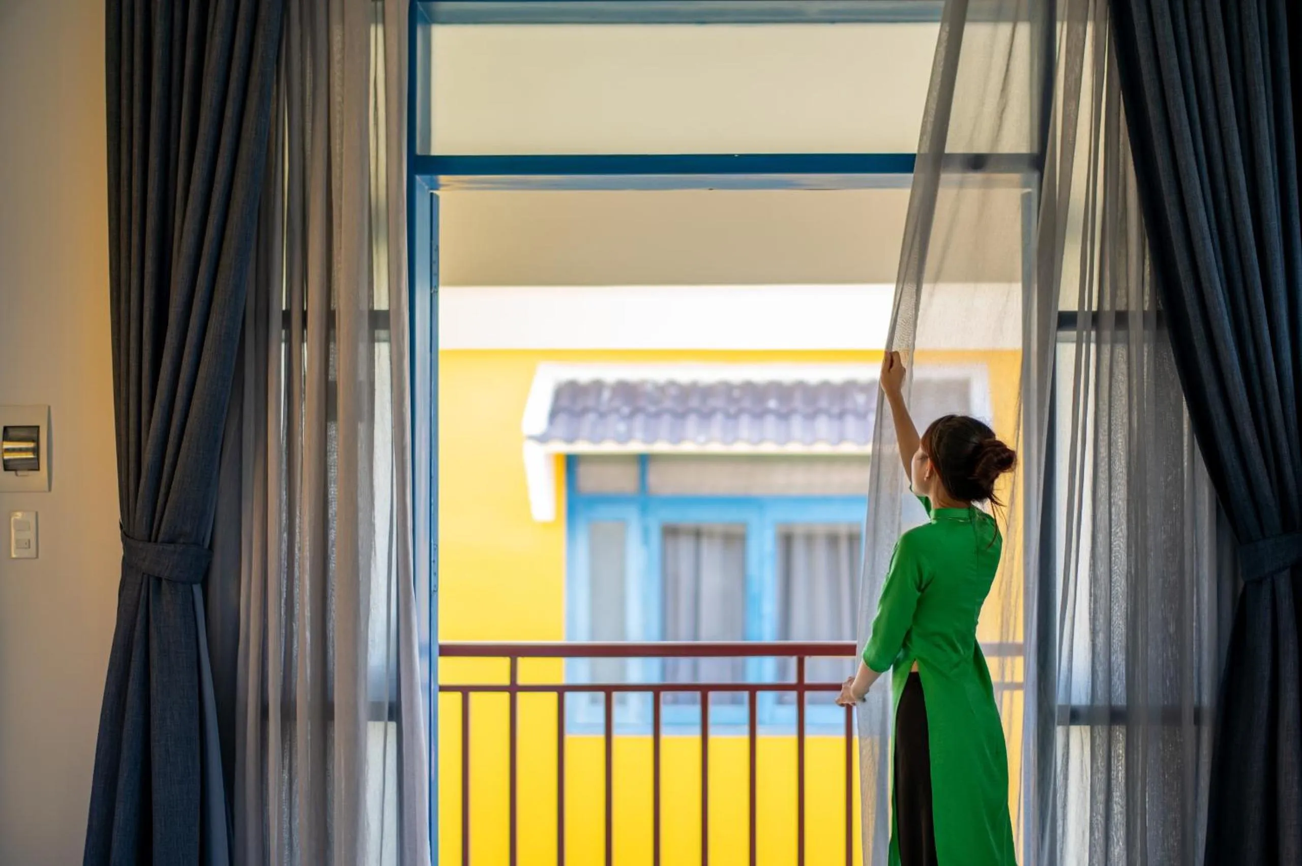 People in Chez Mimosa Rice Field Retreat