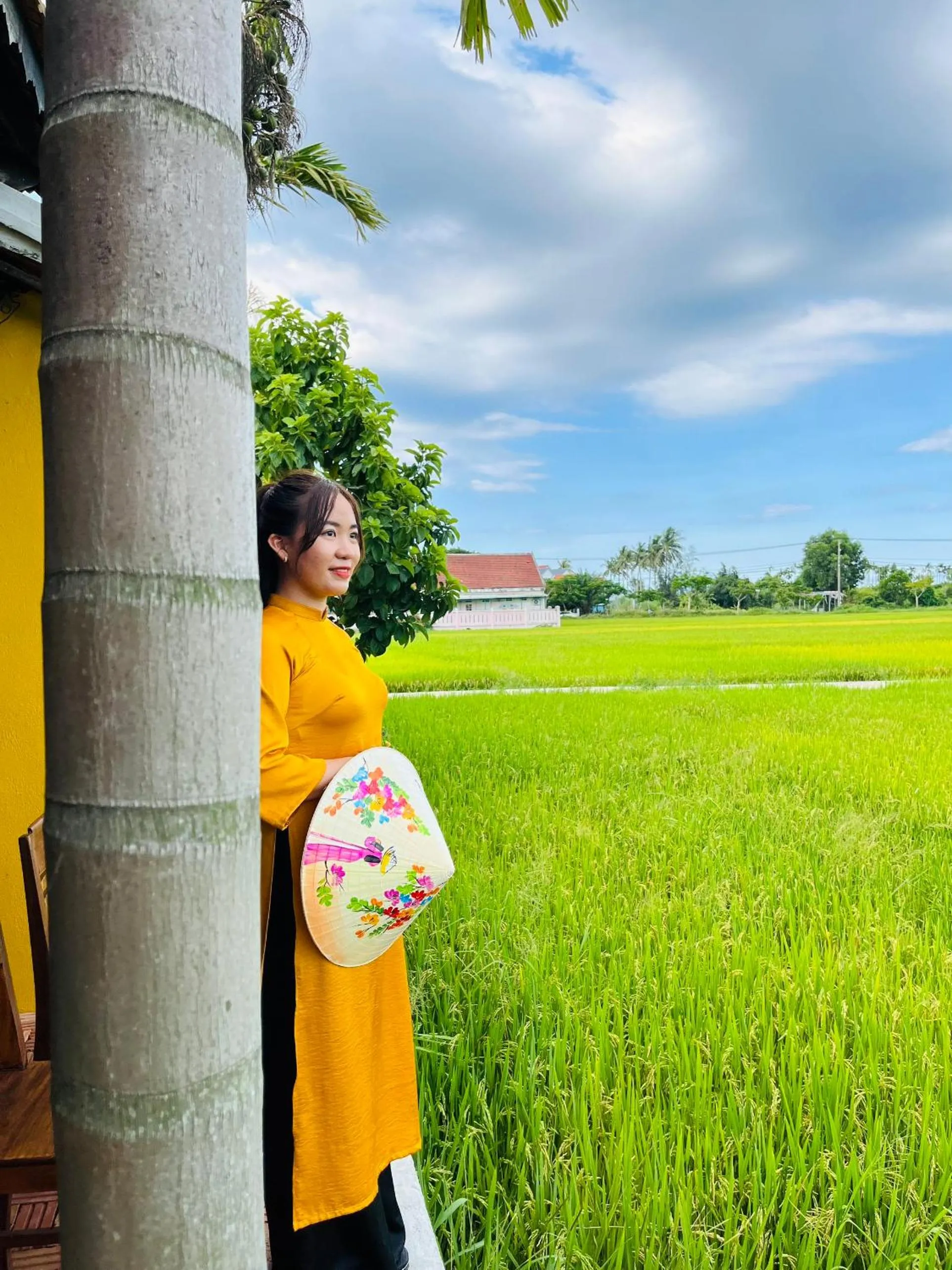 People in Chez Mimosa Rice Field Retreat
