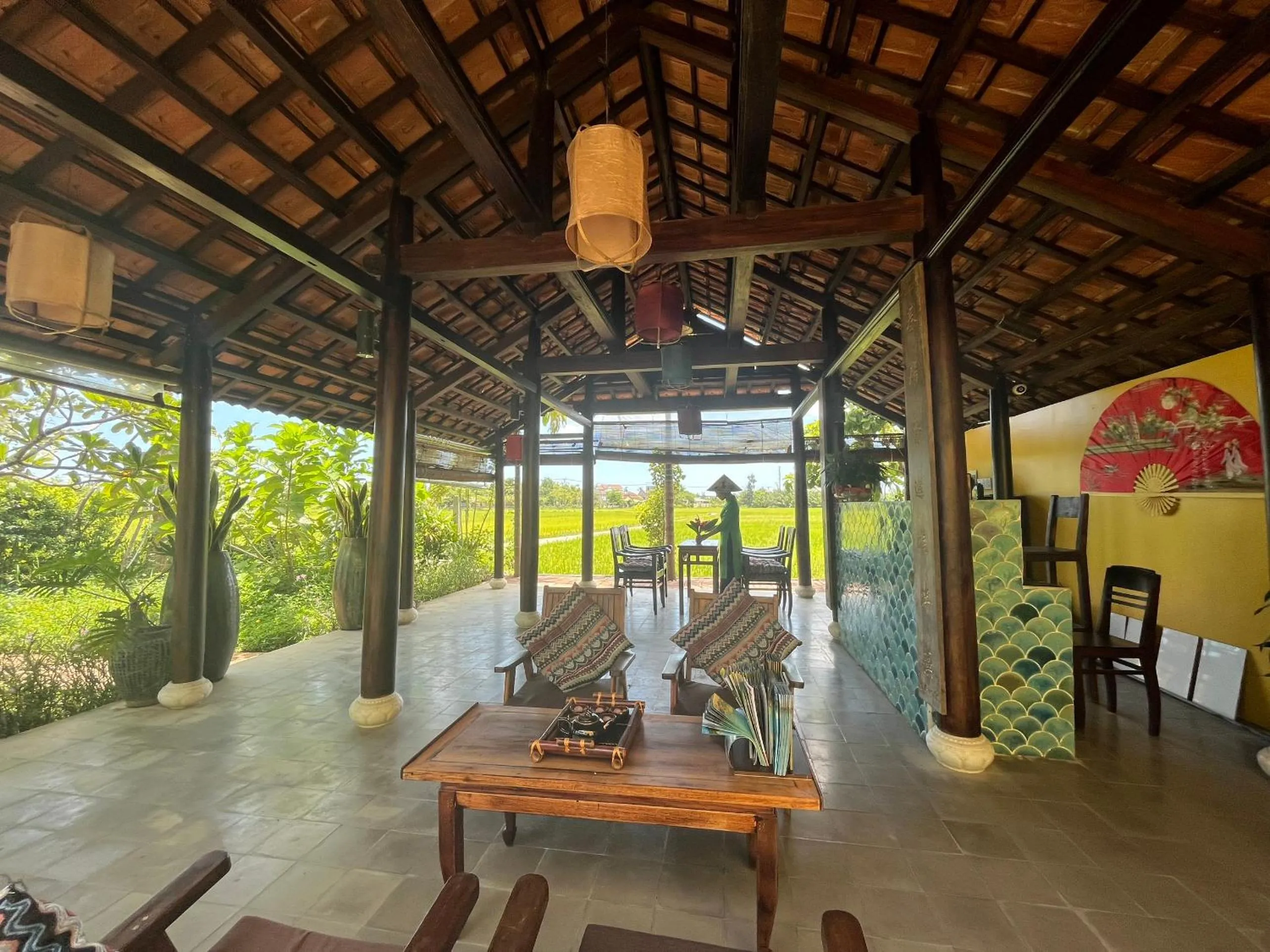Lobby or reception in Chez Mimosa Rice Field Retreat